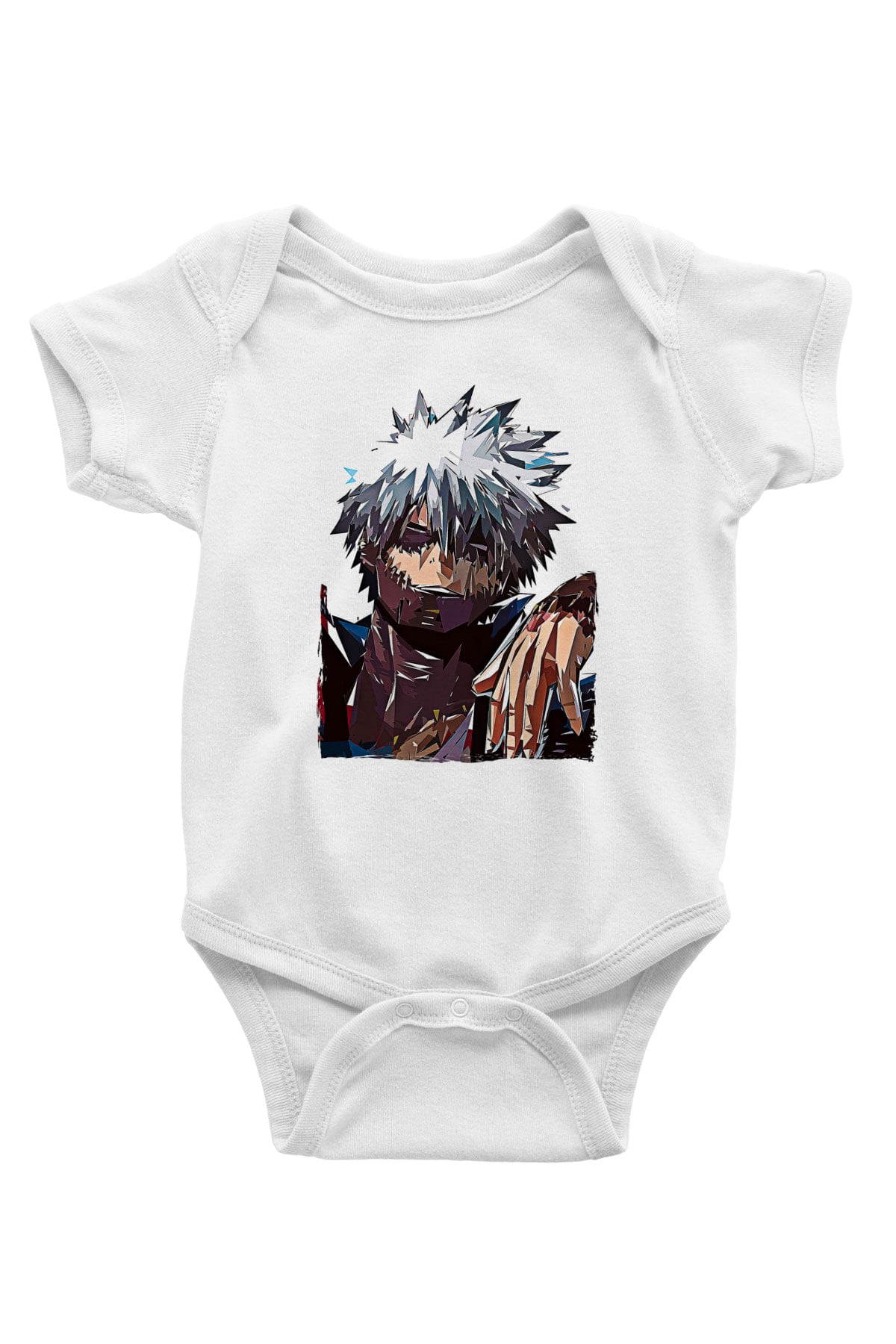 Dabi Baskılı Beyaz Unisex Bebek Body - Zıbın
