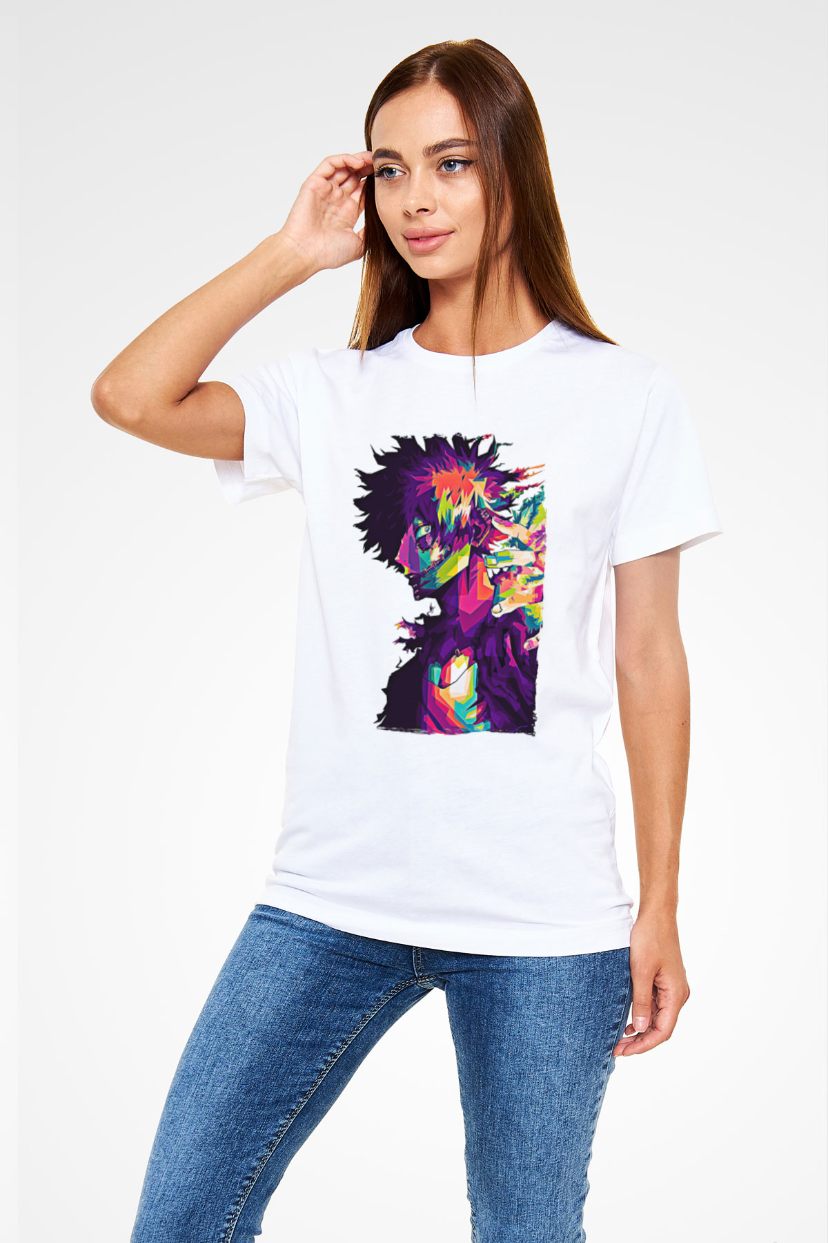 Dabi Unisex Baskılı Beyaz Tişört - Tshirt