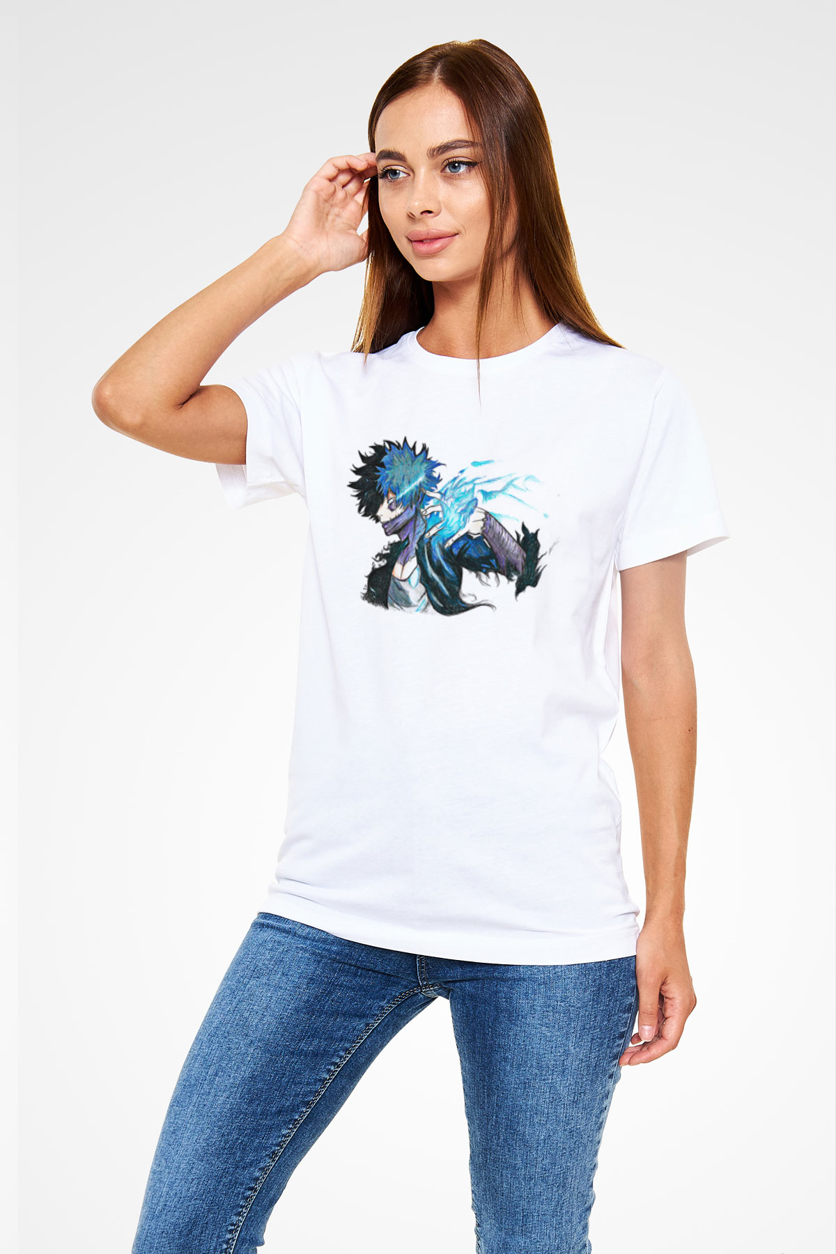 Dabi Unisex Baskılı Beyaz Tişört - Tshirt