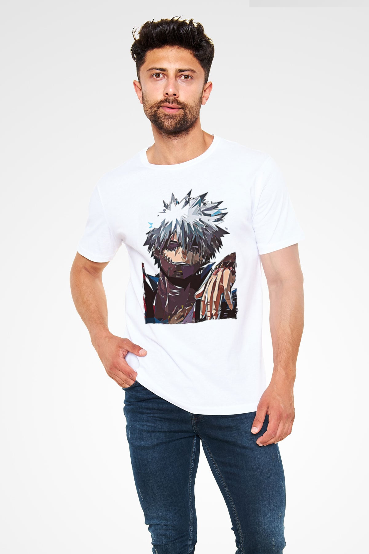 Dabi Unisex Baskılı Beyaz Tişört - Tshirt
