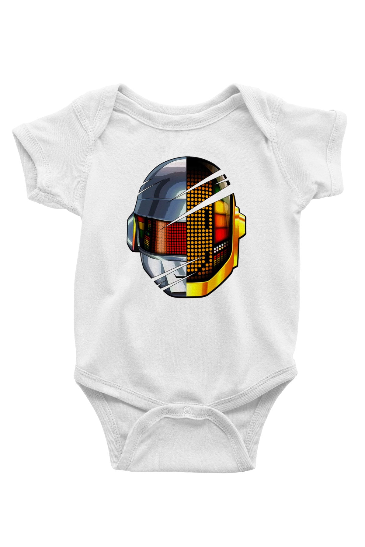 Daft Punk Beyaz Bebek Body - Zıbın