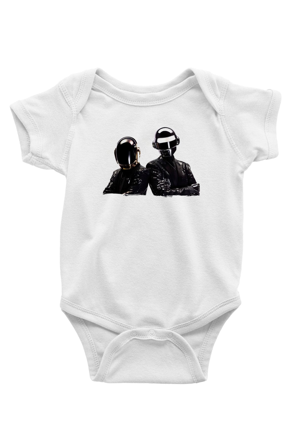 Daft Punk Beyaz Bebek Body - Zıbın