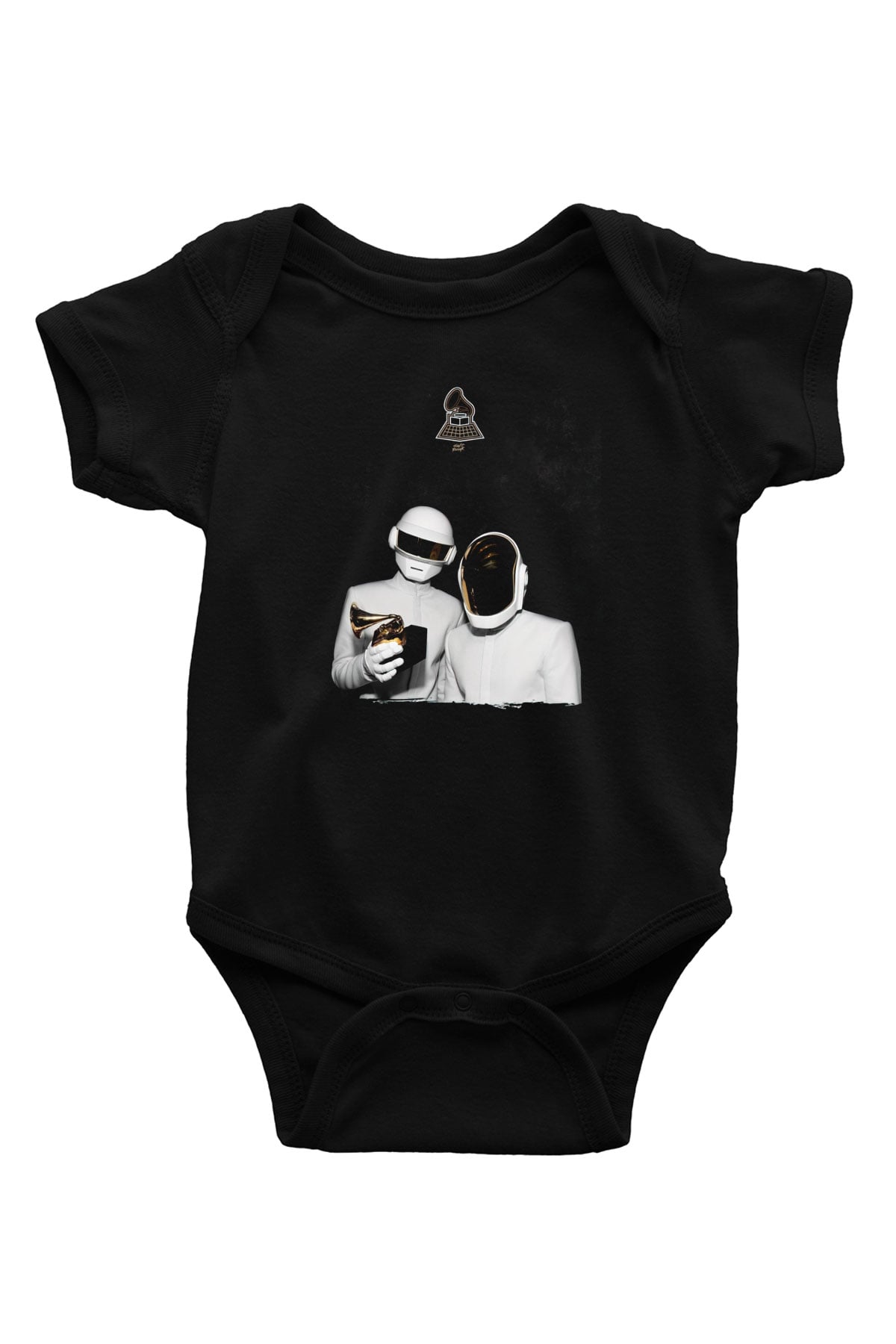 Daft Punk Siyah Bebek Body - Zıbın