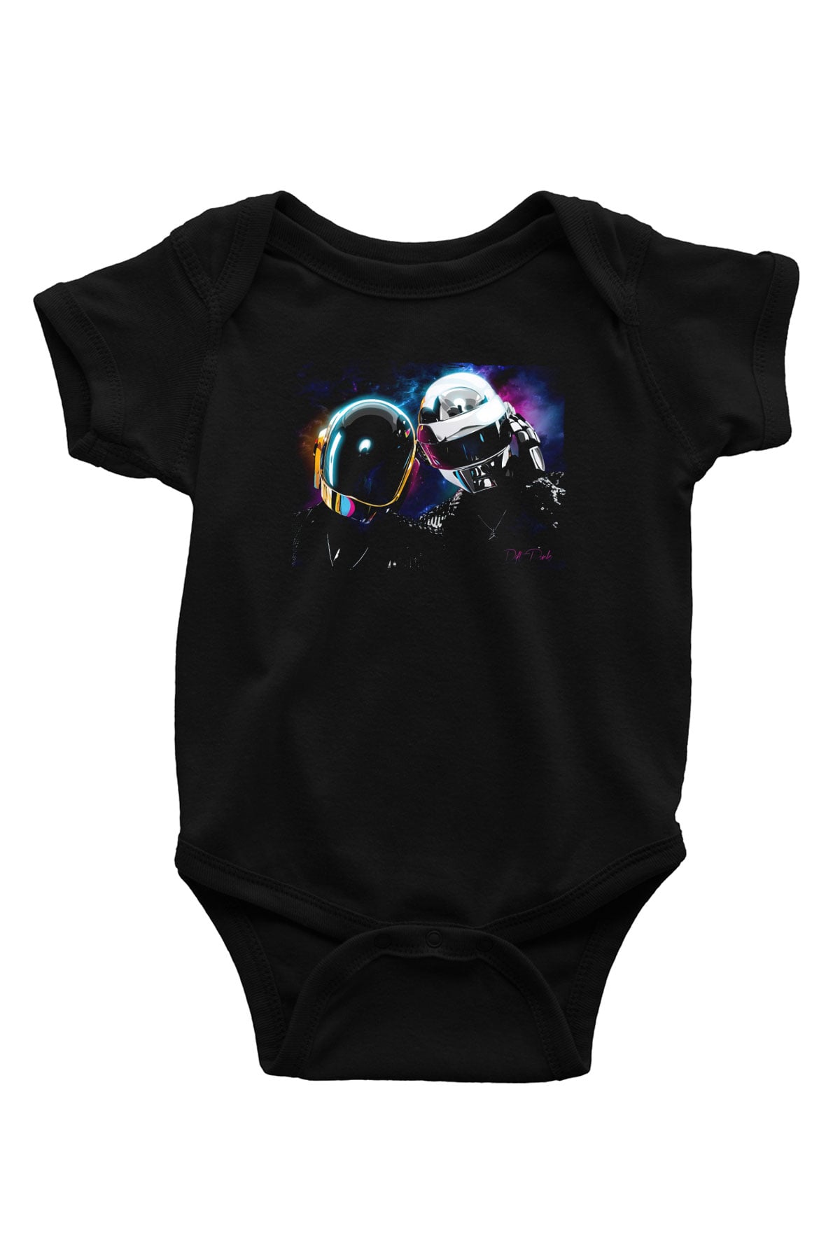 Daft Punk Siyah Bebek Body - Zıbın