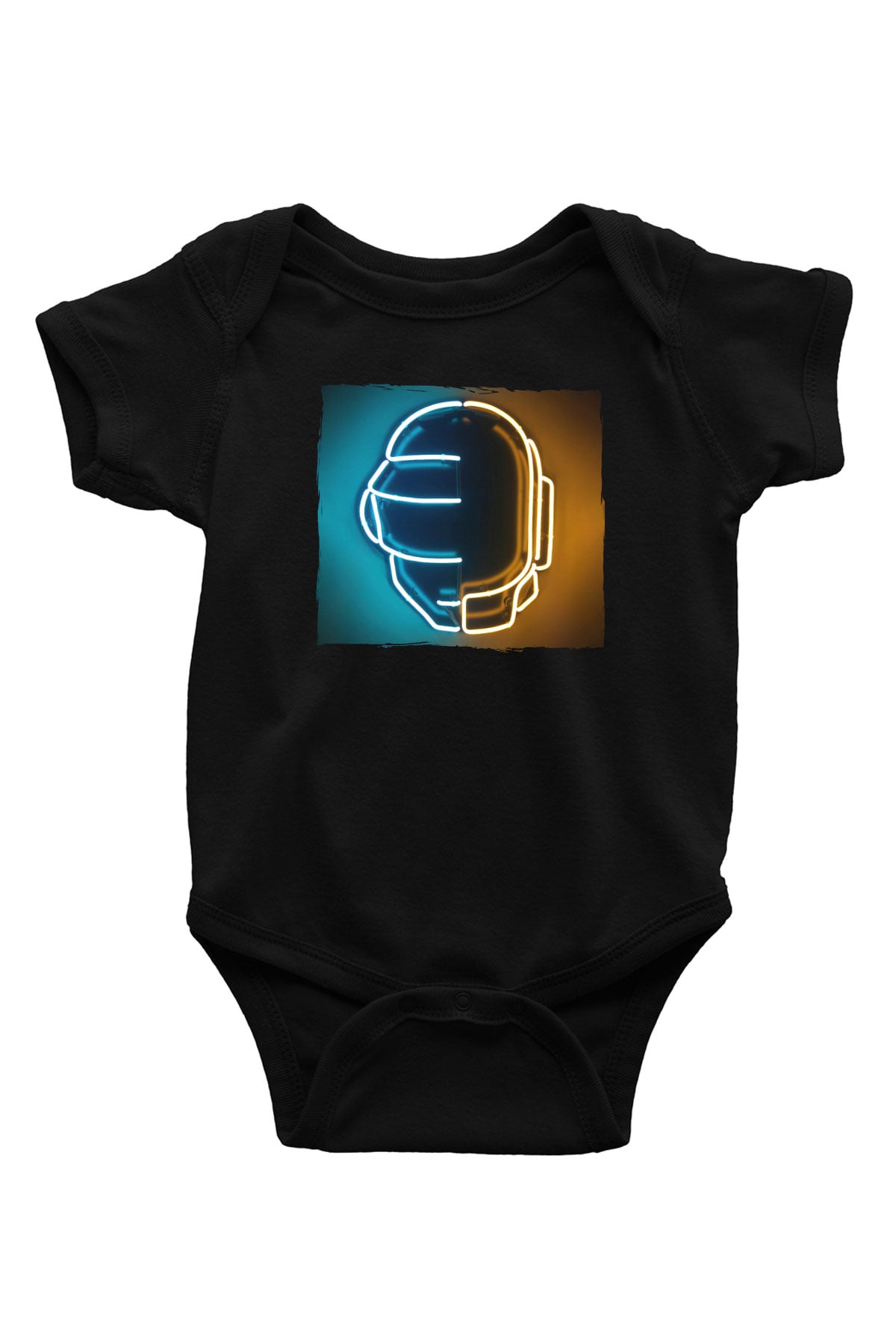 Daft Punk Siyah Bebek Body - Zıbın