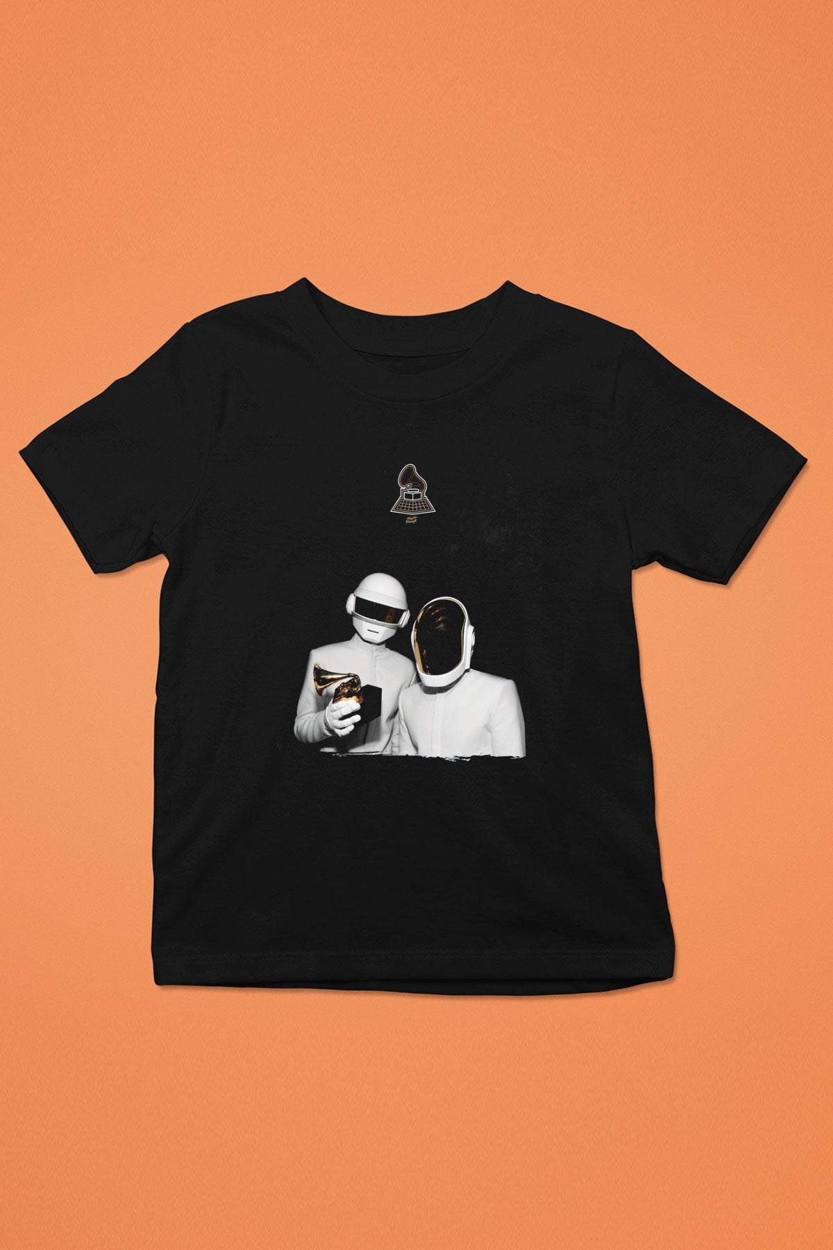 Daft Punk Siyah Unisex Çocuk Tişört