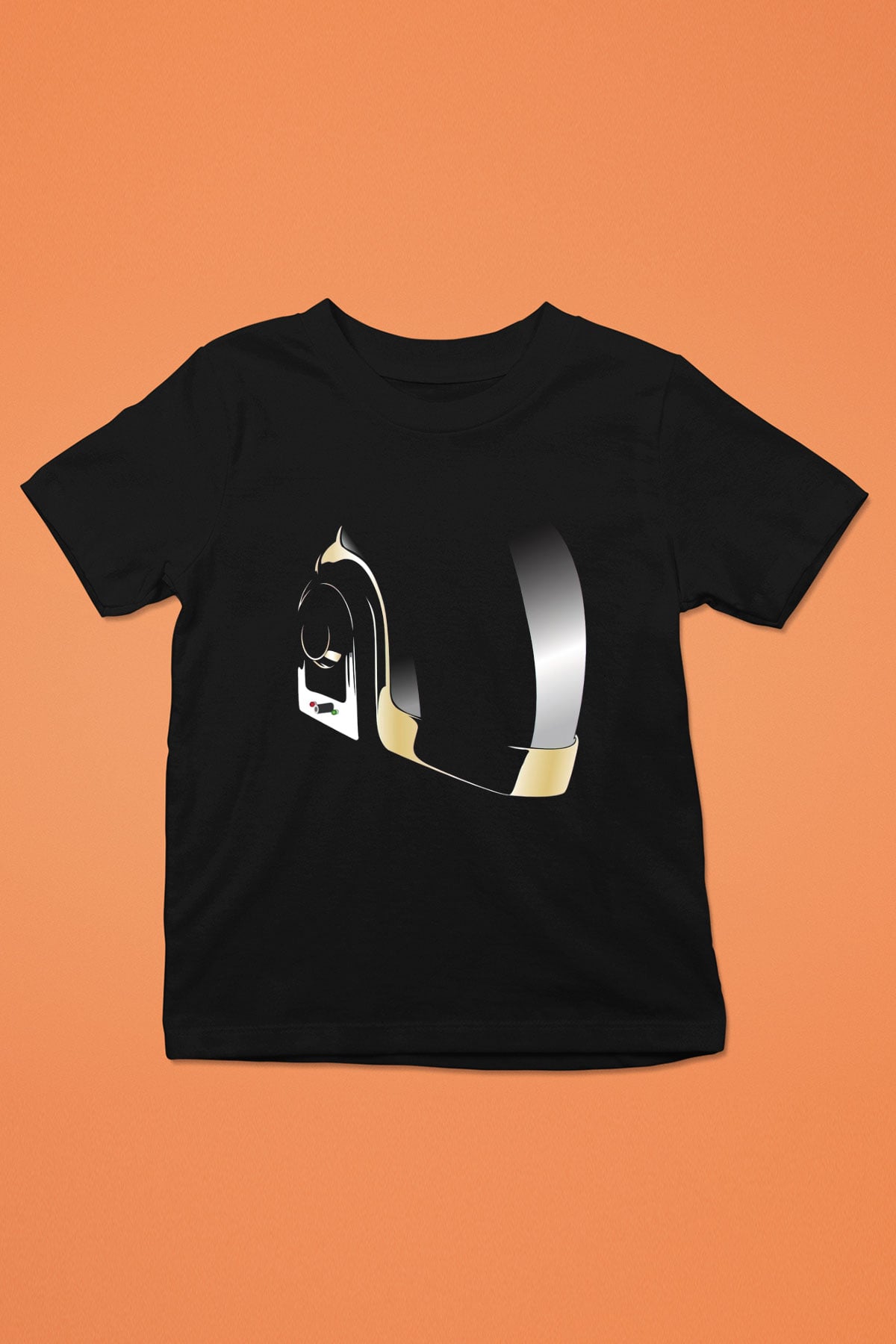 Daft Punk Siyah Unisex Çocuk Tişört