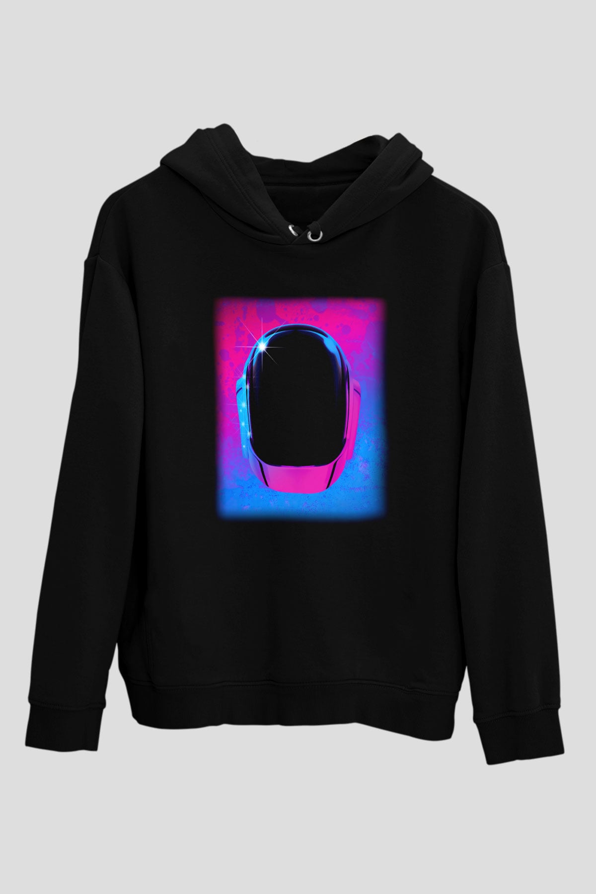 Daft Punk Siyah Unisex Hoodie