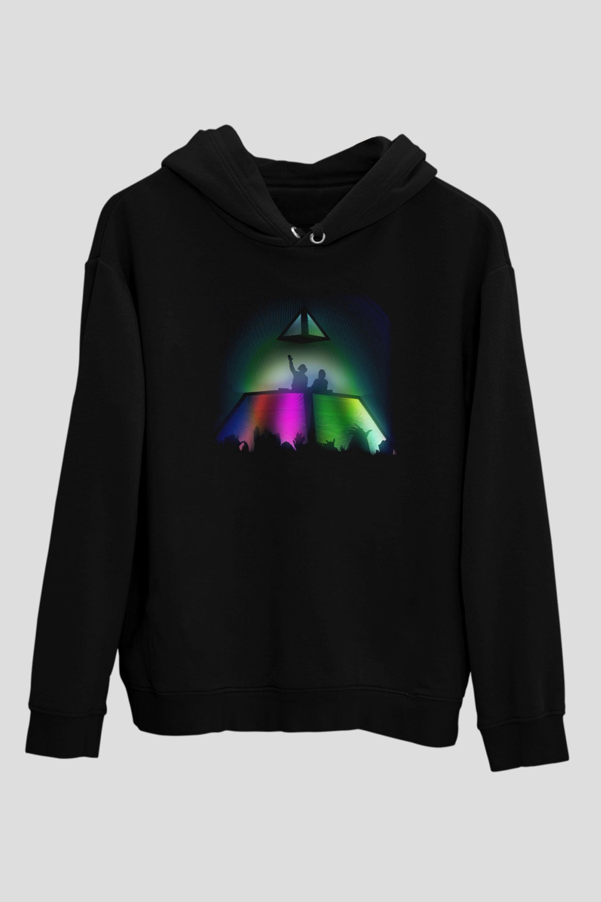 Daft Punk Siyah Unisex Hoodie