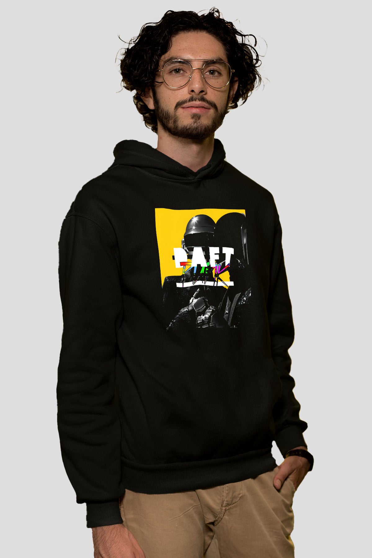 Daft Punk Siyah Unisex Hoodie