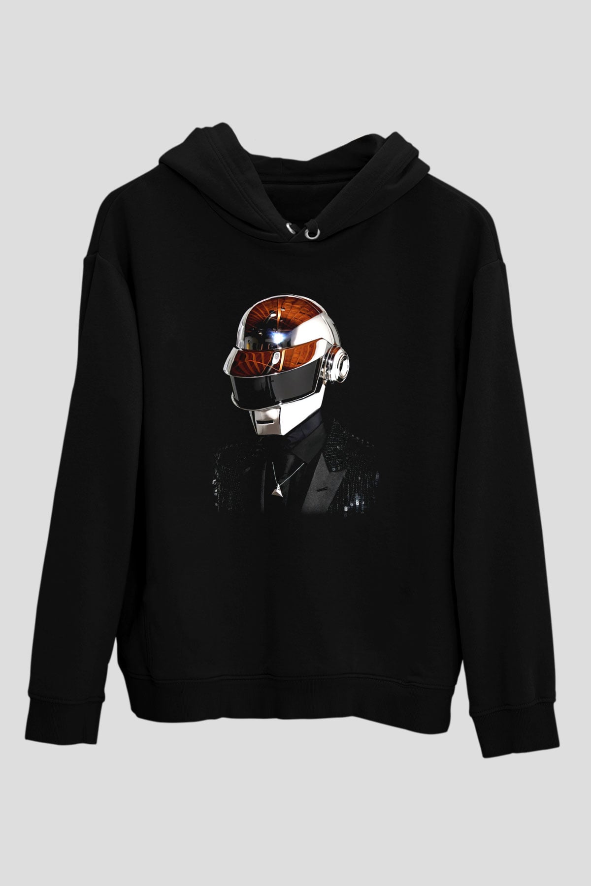 Daft Punk Siyah Unisex Hoodie