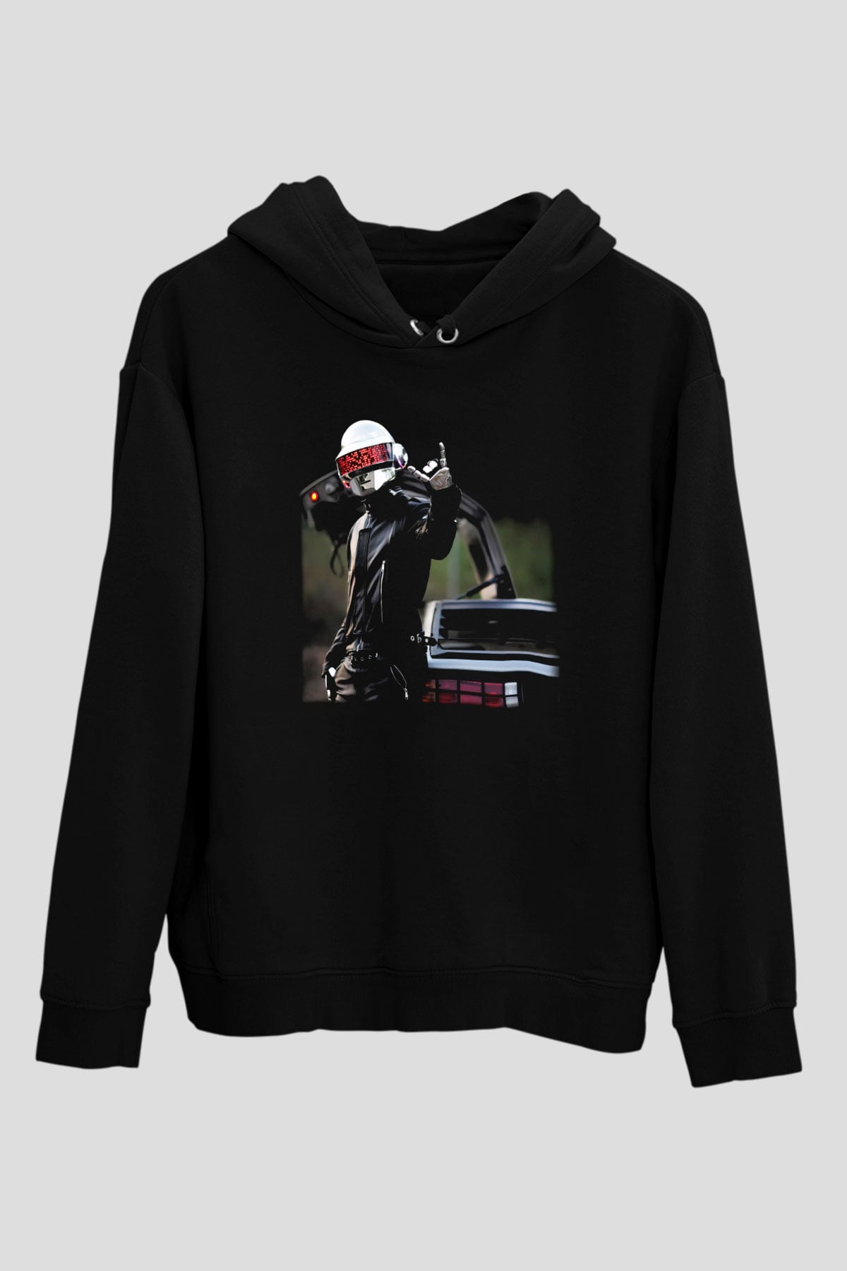 Daft Punk Siyah Unisex Hoodie