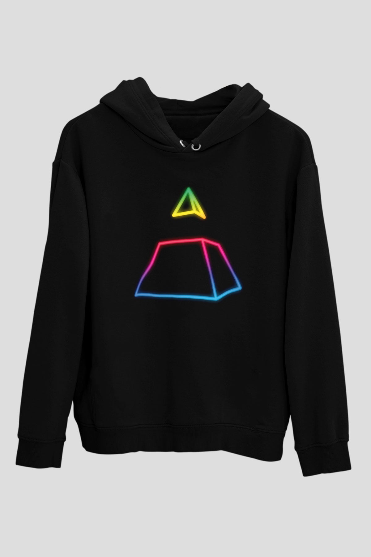 Daft Punk Siyah Unisex Kapüşonlu Sweatshirt