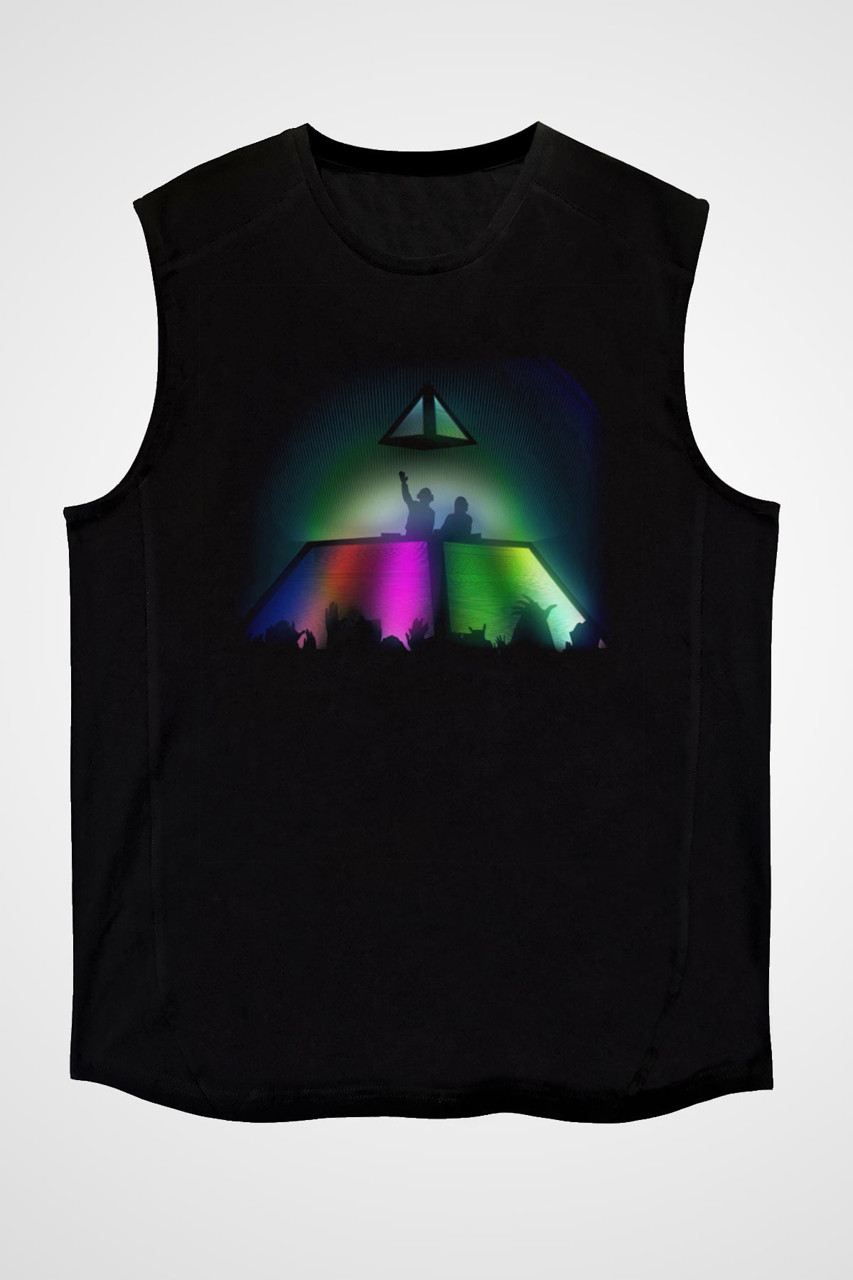 Daft Punk Siyah Unisex Kolsuz Tişört