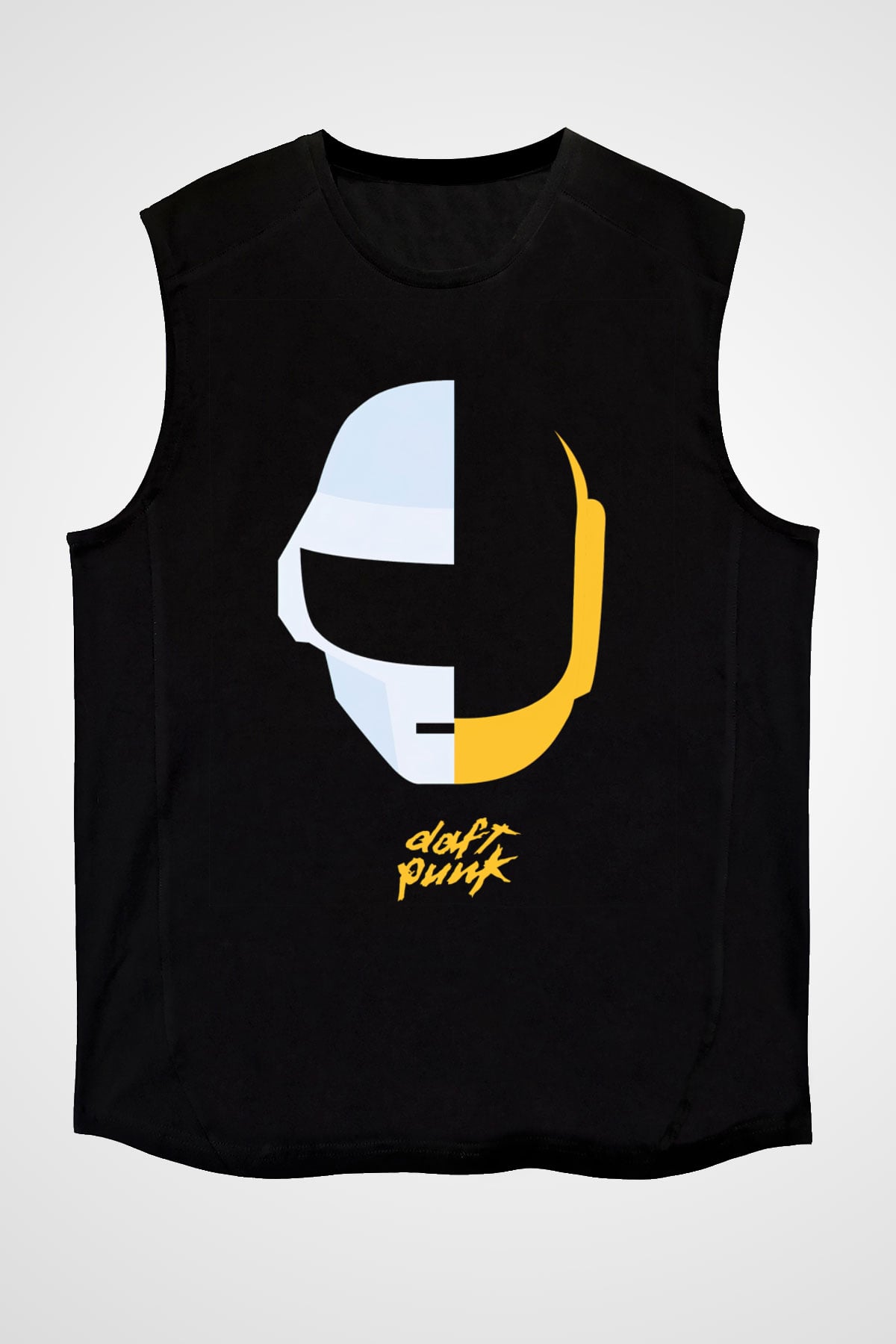 Daft Punk Siyah Unisex Kolsuz Tişört