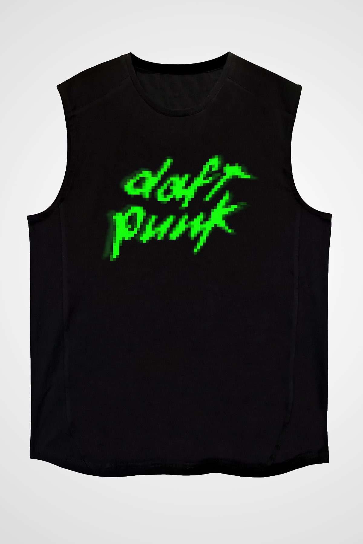 Daft Punk Siyah Unisex Kolsuz Tişört