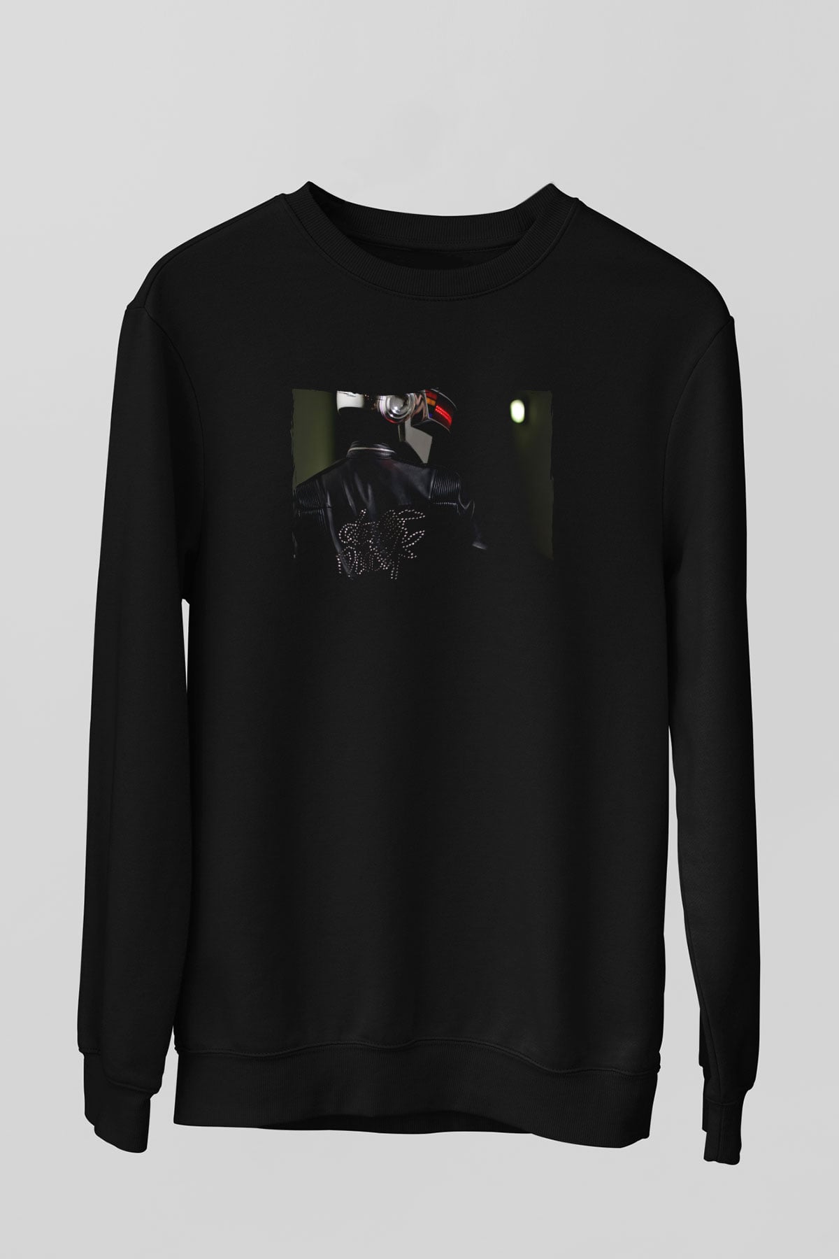Daft Punk Siyah Unisex Sweatshirt