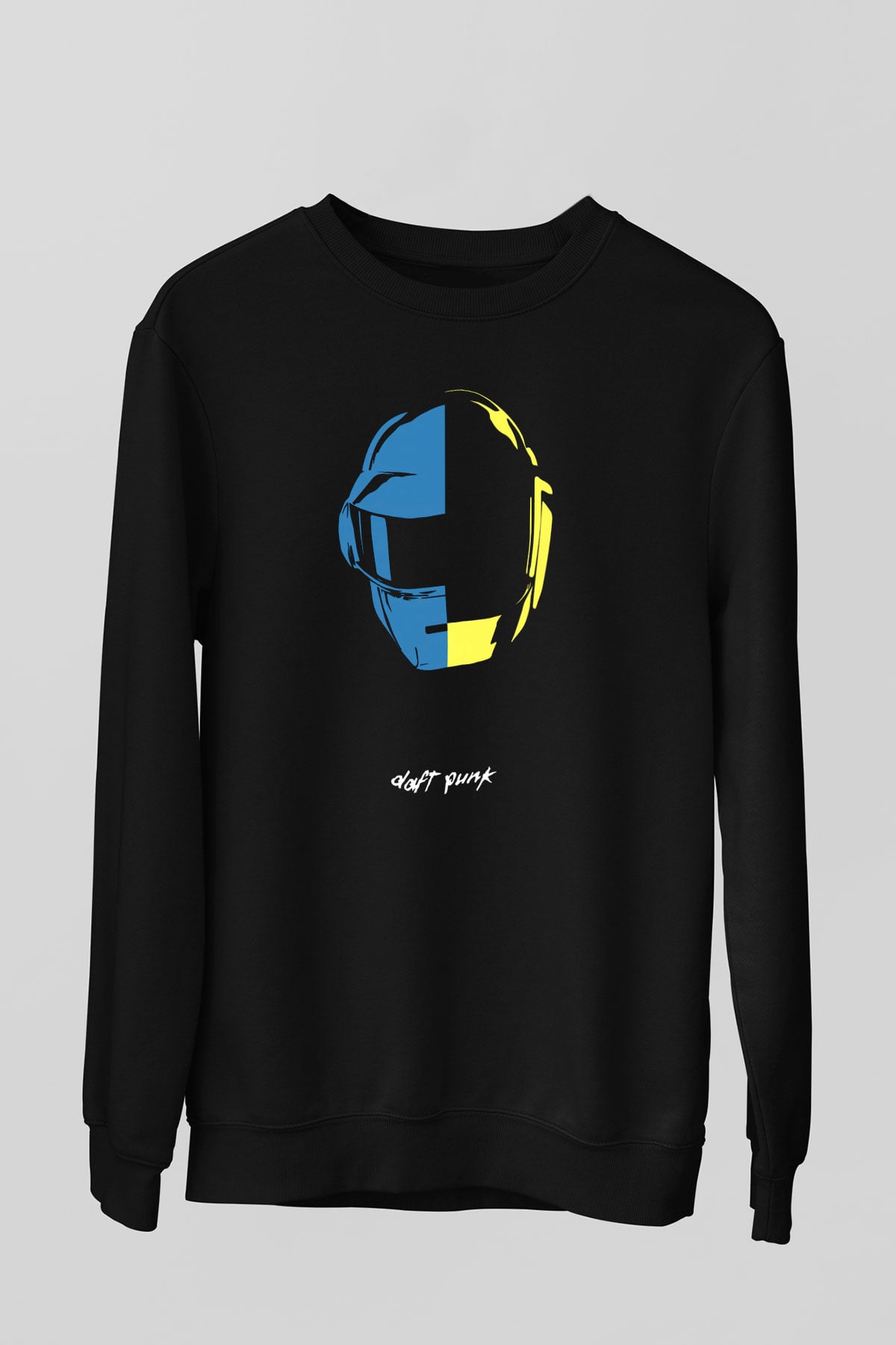 Daft Punk Siyah Unisex Sweatshirt