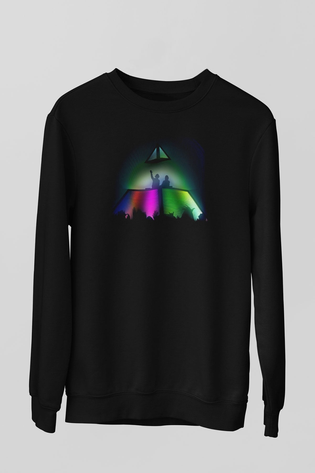 Daft Punk Siyah Unisex Sweatshirt
