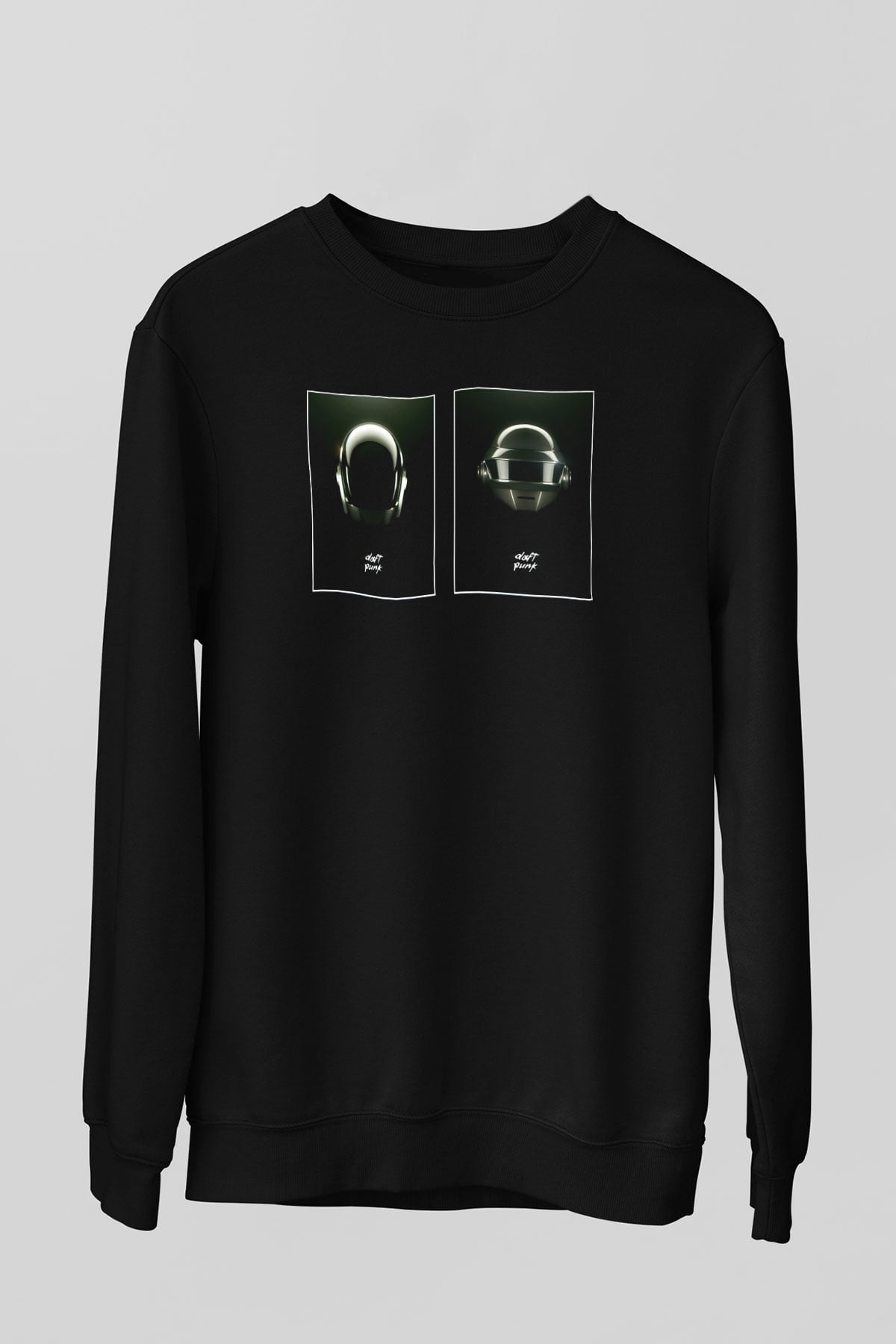 Daft Punk Siyah Unisex Sweatshirt
