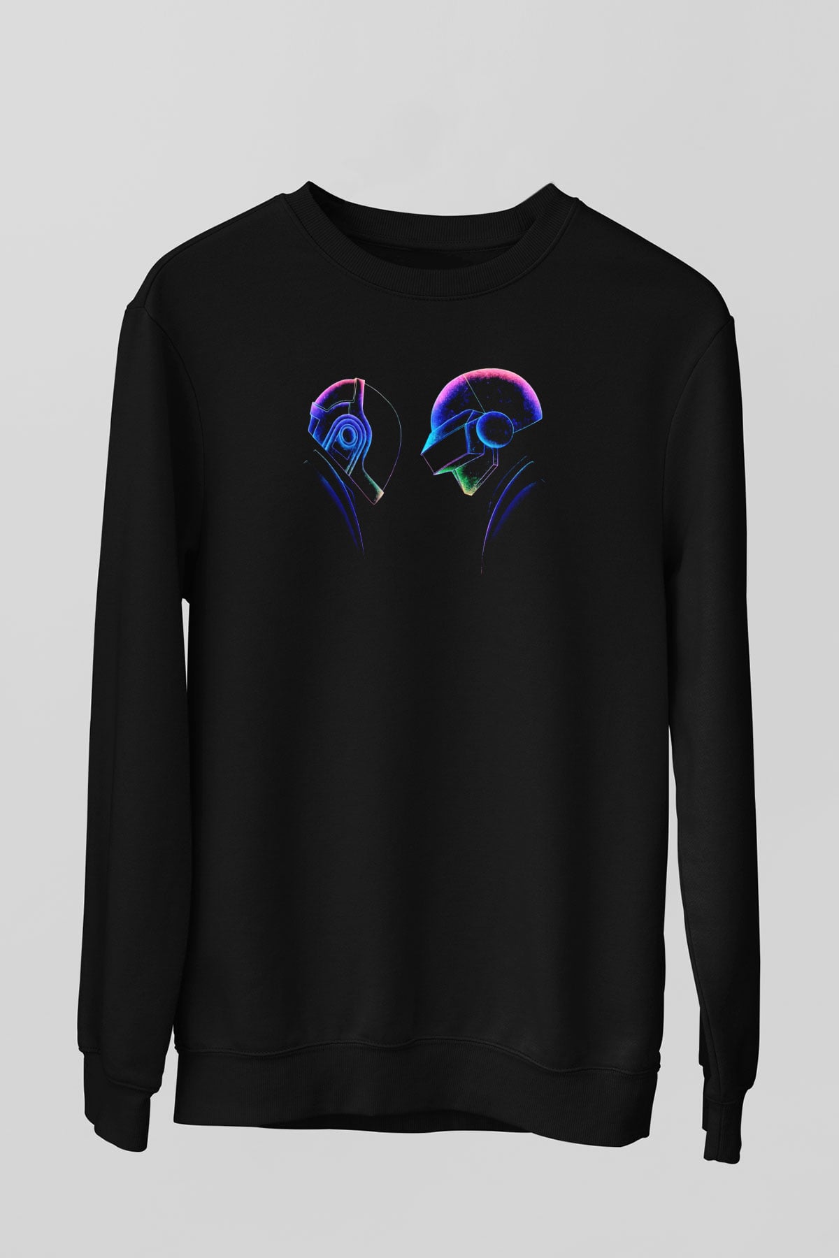 Daft Punk Siyah Unisex Sweatshirt