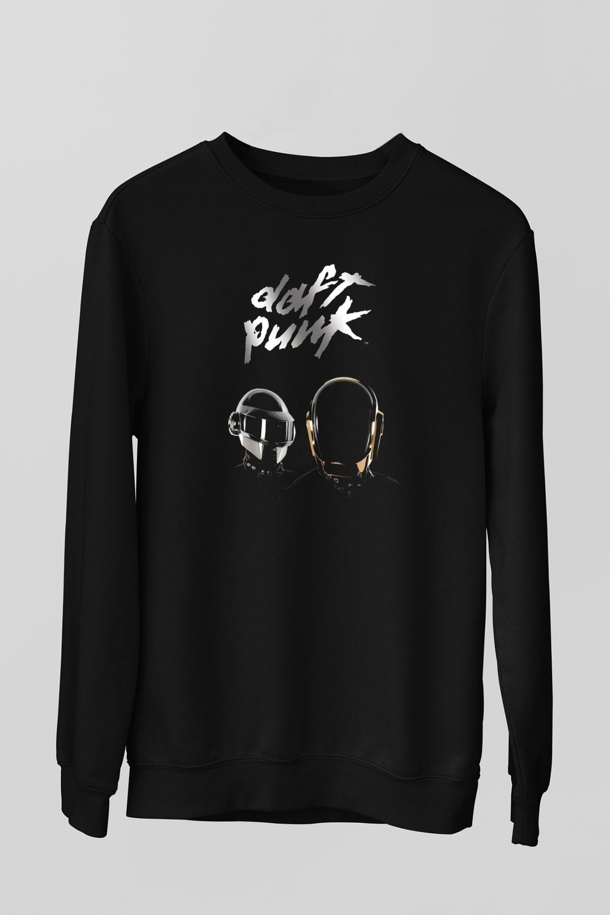 Daft Punk Siyah Unisex Sweatshirt