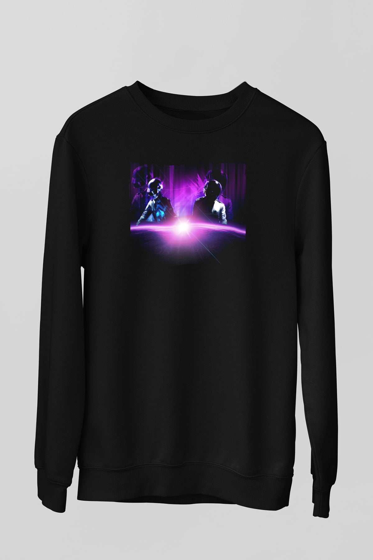 Daft Punk Siyah Unisex Sweatshirt