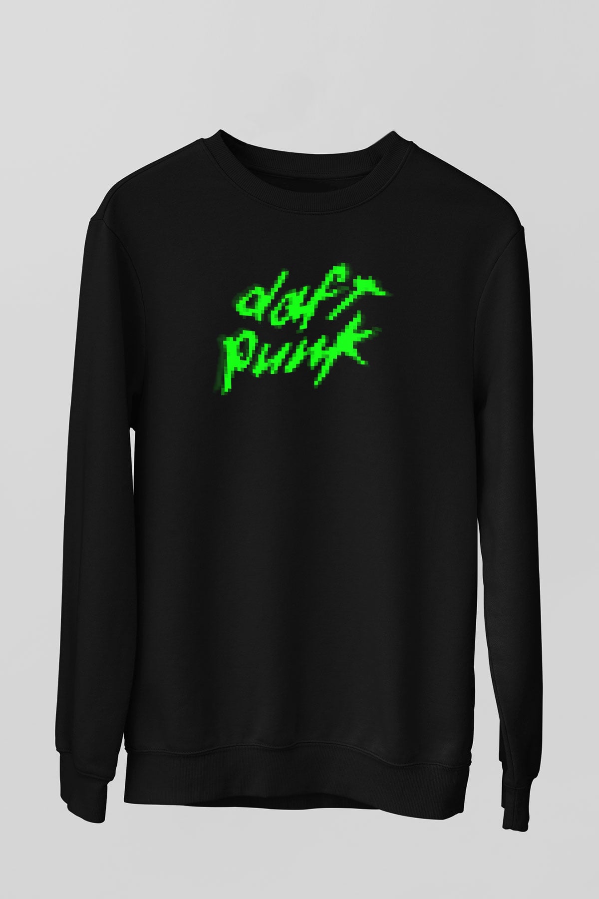 Daft Punk Siyah Unisex Sweatshirt