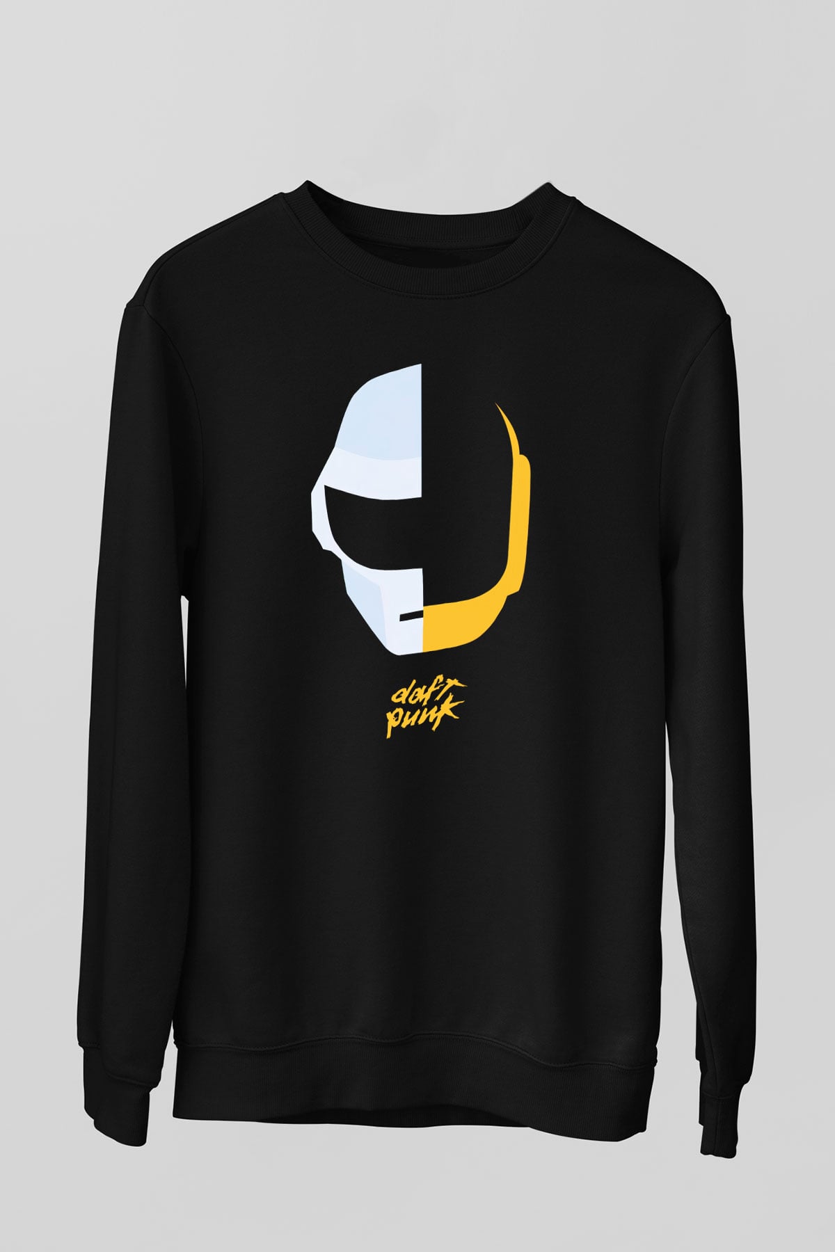 Daft Punk Siyah Unisex Sweatshirt