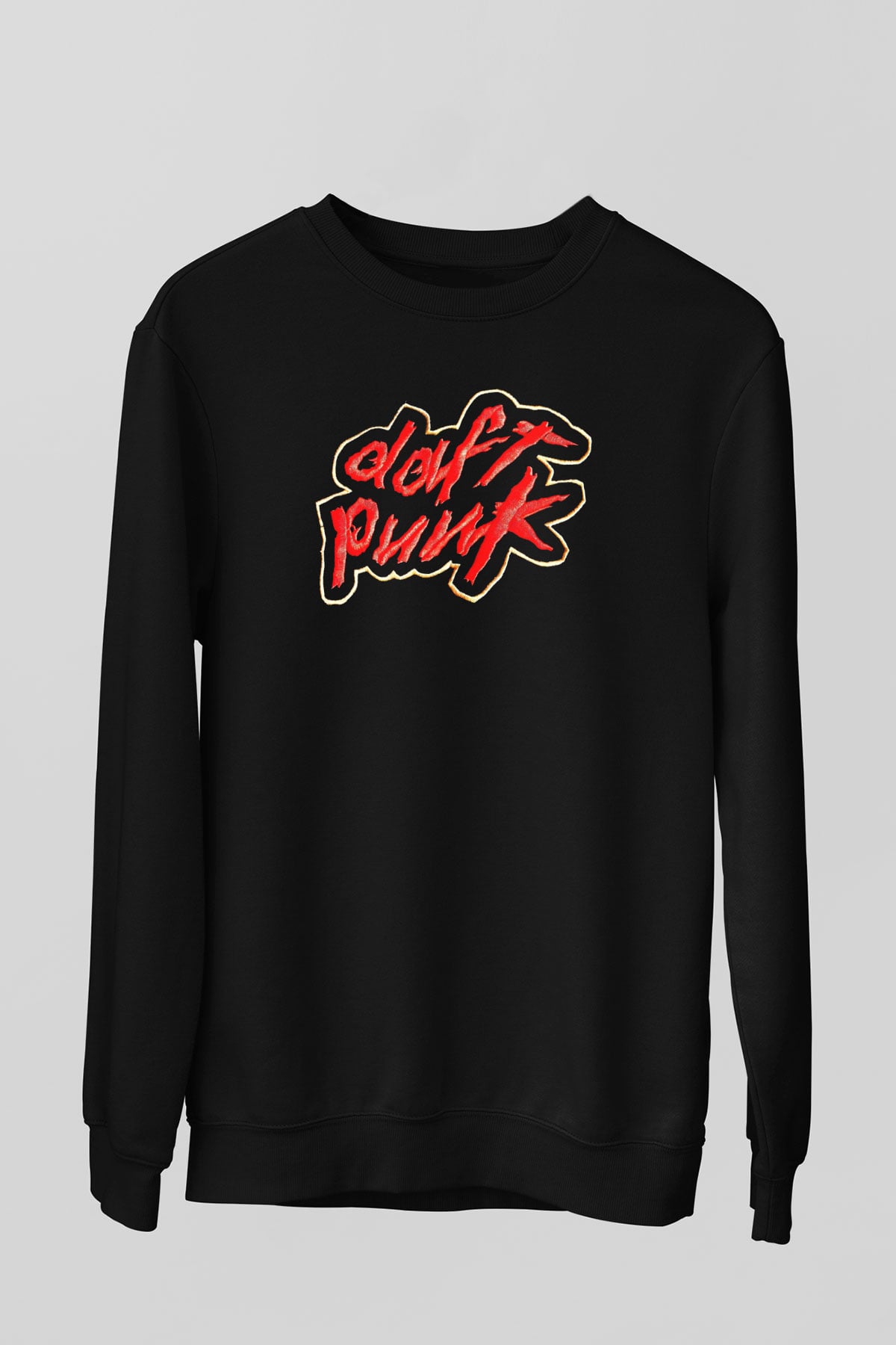 Daft Punk Siyah Unisex Sweatshirt