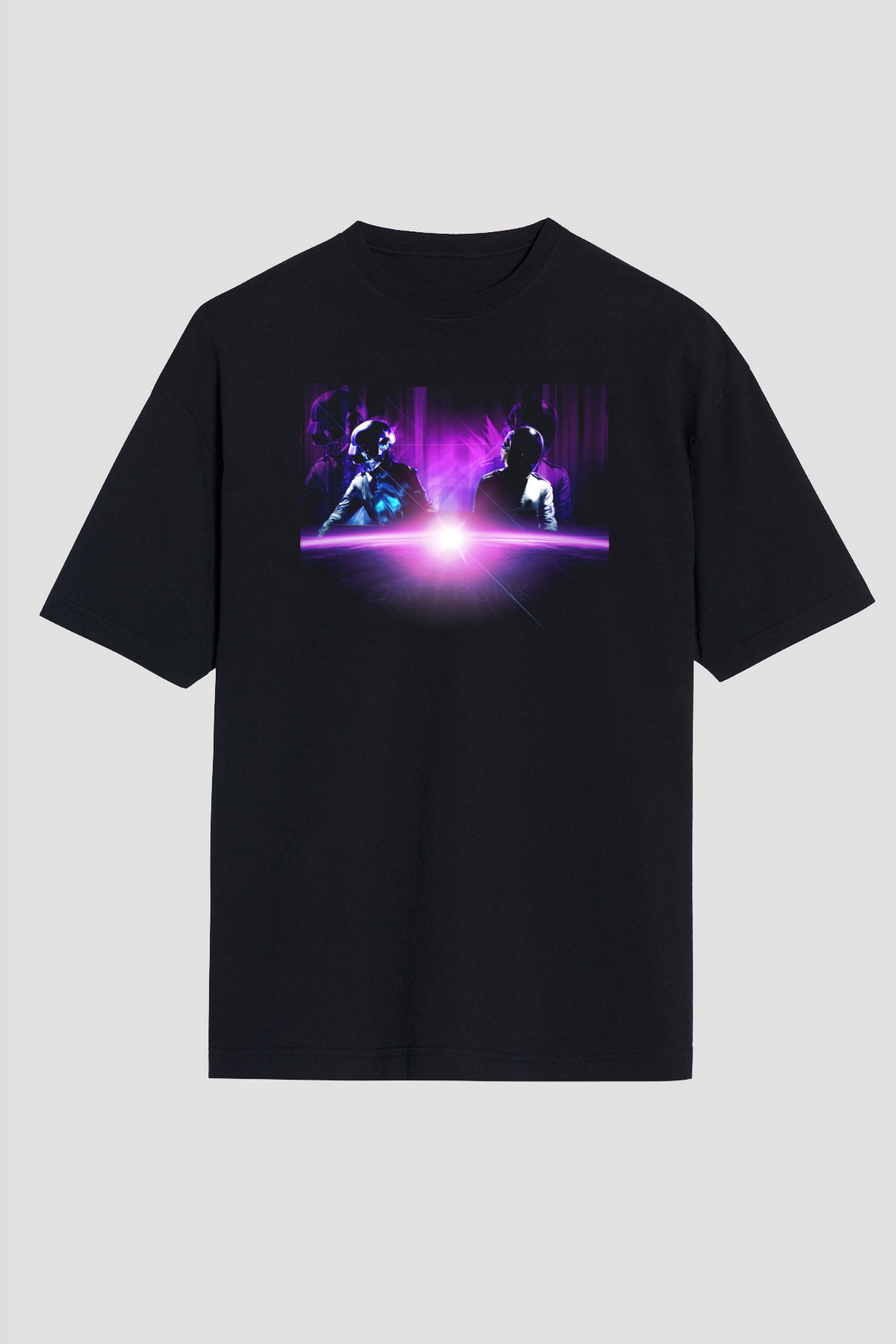 Daft Punk Siyah Unisex Tişört T-Shirt - TişörtFabrikası