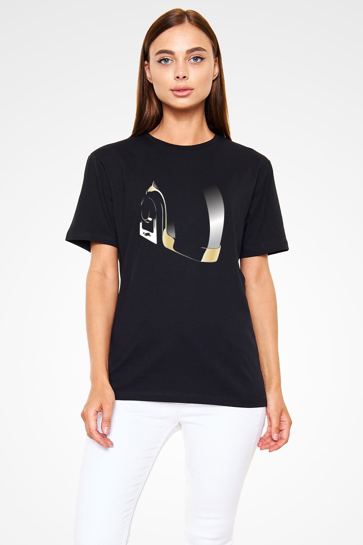 Daft Punk Siyah Unisex Tişört T-Shirt - TişörtFabrikası