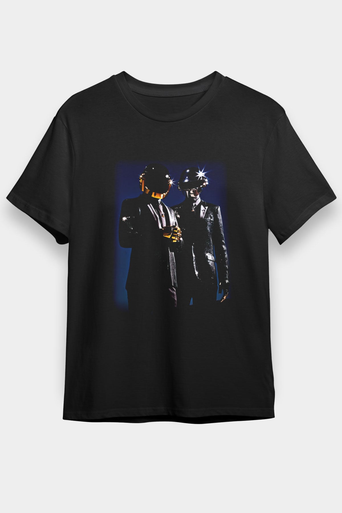 Daft Punk Siyah Unisex Tişört T-Shirt - TişörtFabrikası