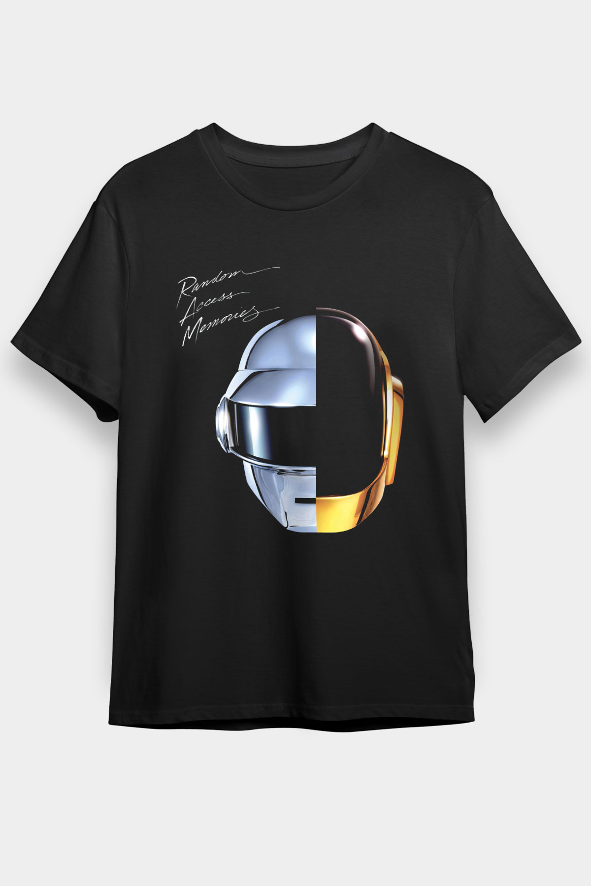 Daft Punk Siyah Unisex Tişört T-Shirt - TişörtFabrikası