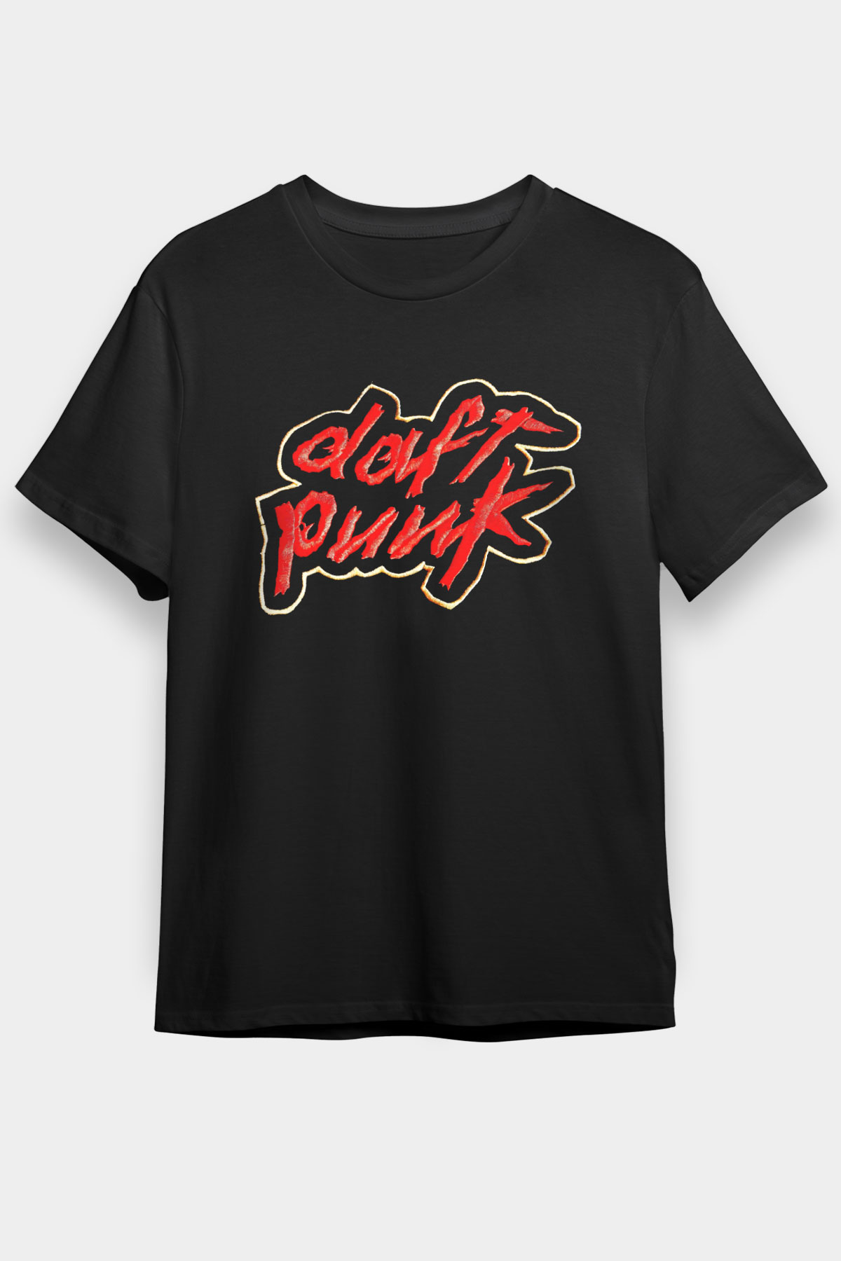 Daft Punk Siyah Unisex Tişört T-Shirt - TişörtFabrikası