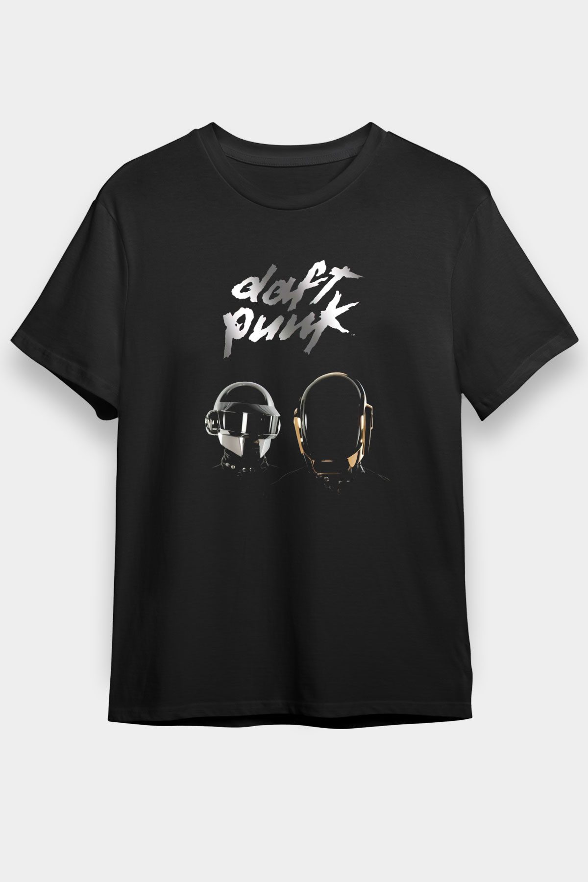 Daft Punk Siyah Unisex Tişört T-Shirt - TişörtFabrikası