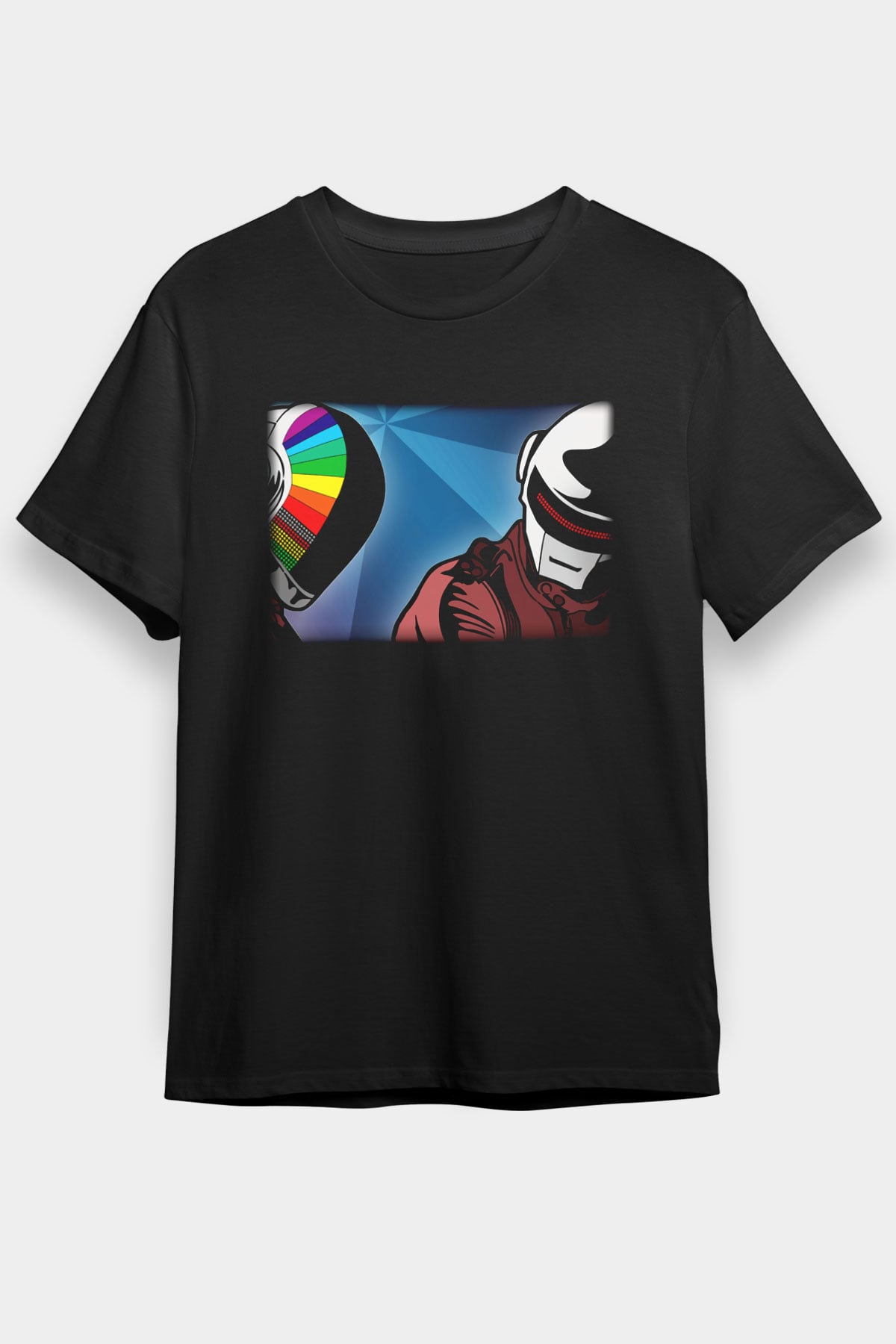 Daft Punk Siyah Unisex Tişört T-Shirt - TişörtFabrikası