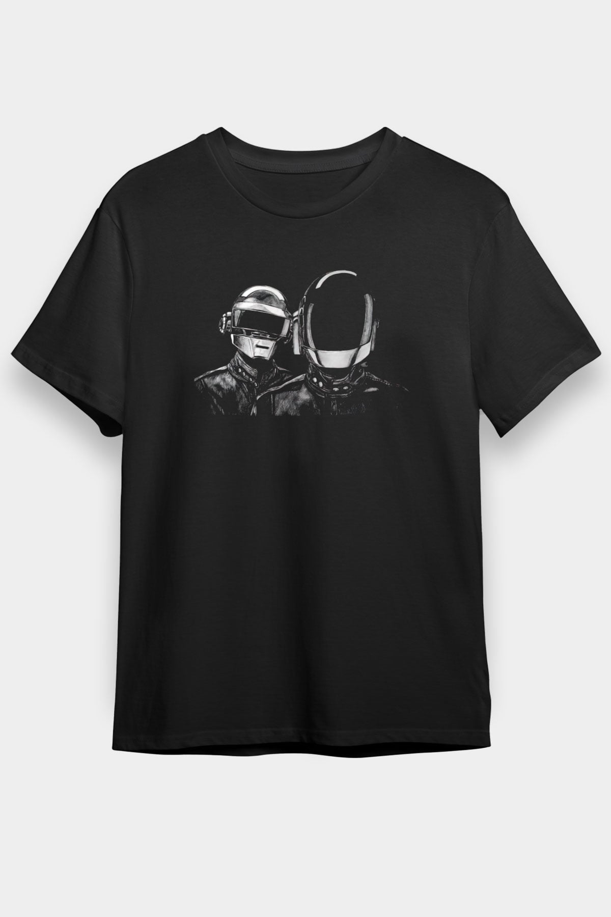 Daft Punk Siyah Unisex Tişört T-Shirt - TişörtFabrikası