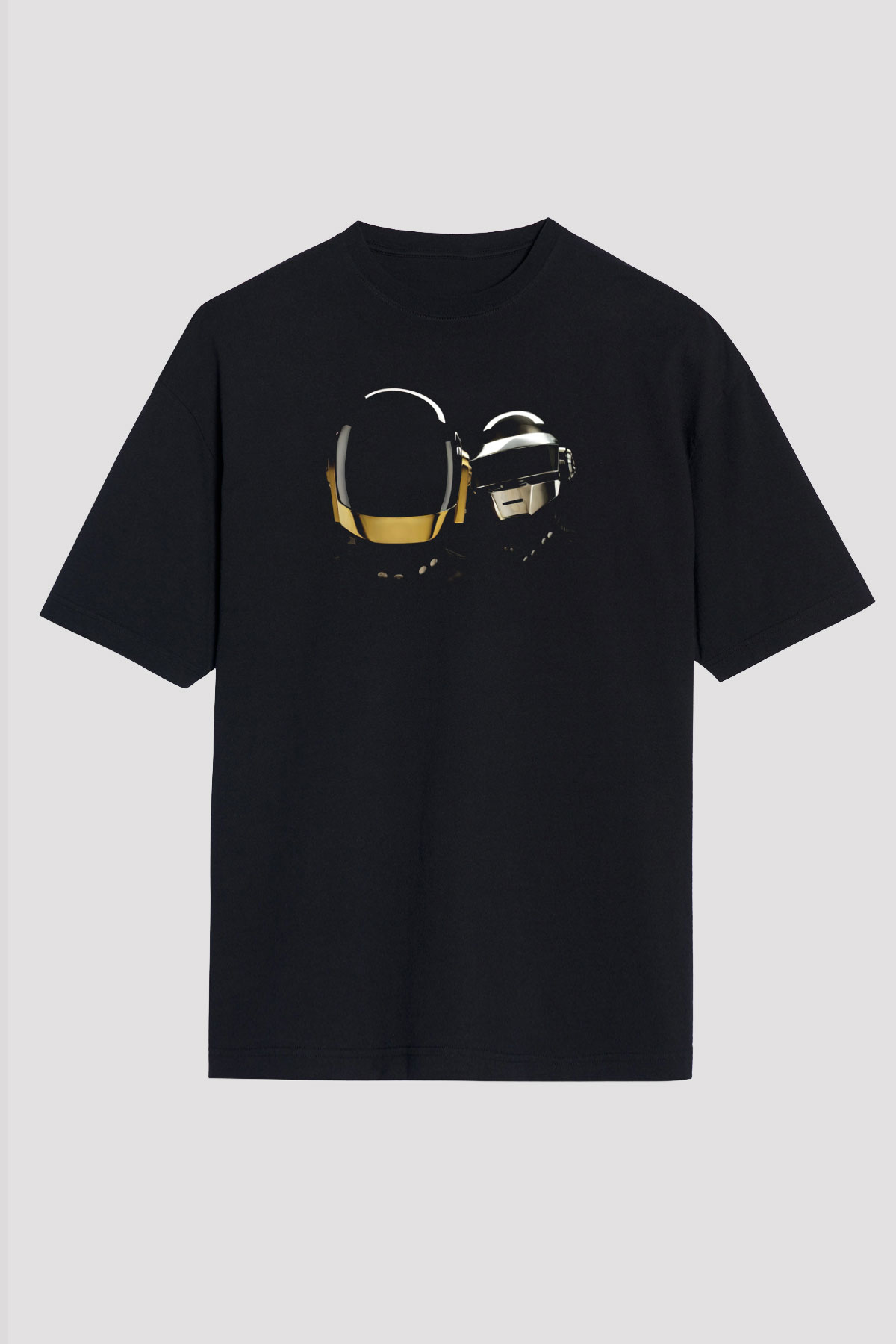 Daft Punk Siyah Unisex Tişört T-Shirt - TişörtFabrikası