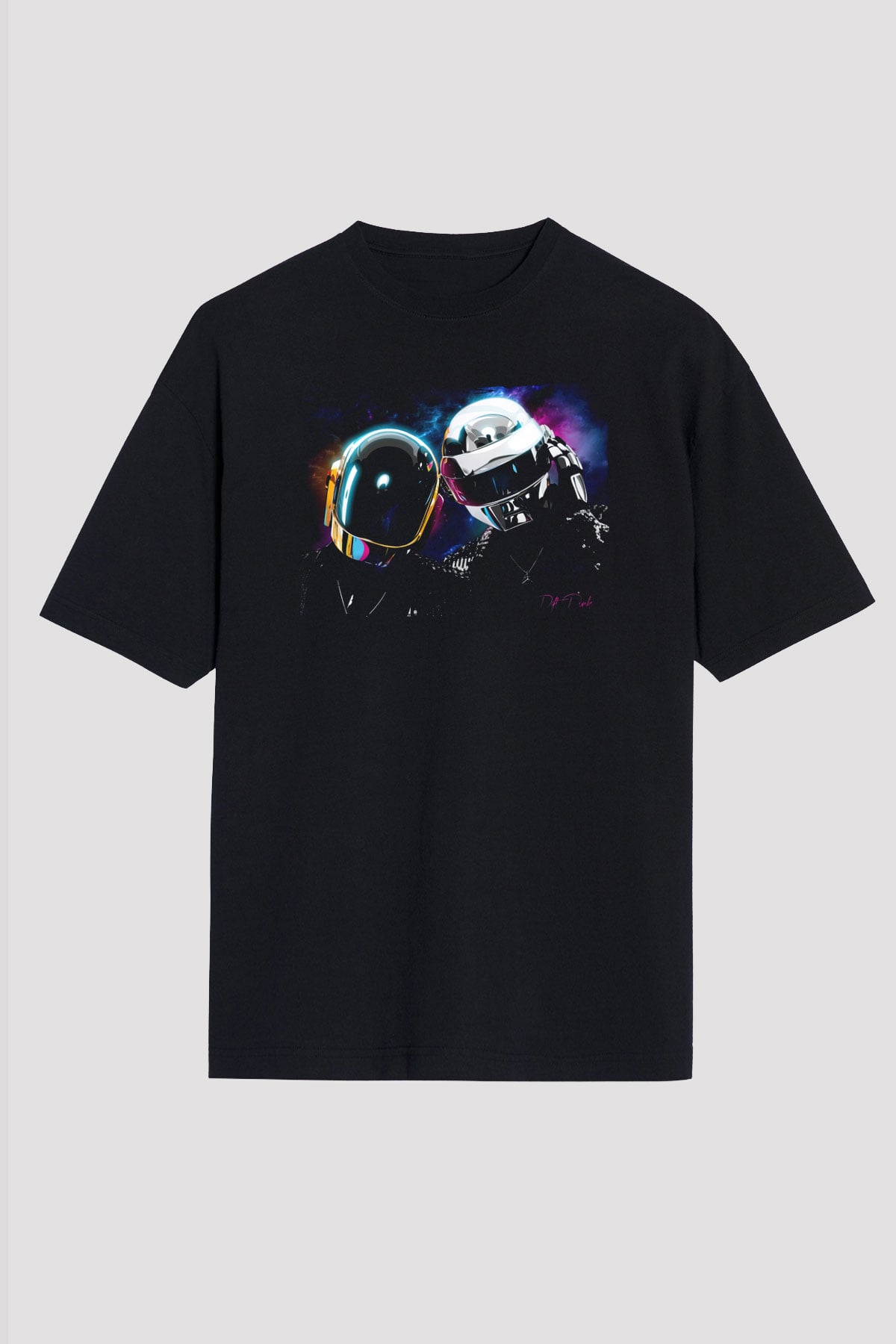 Daft Punk Siyah Unisex Tişört T-Shirt - TişörtFabrikası