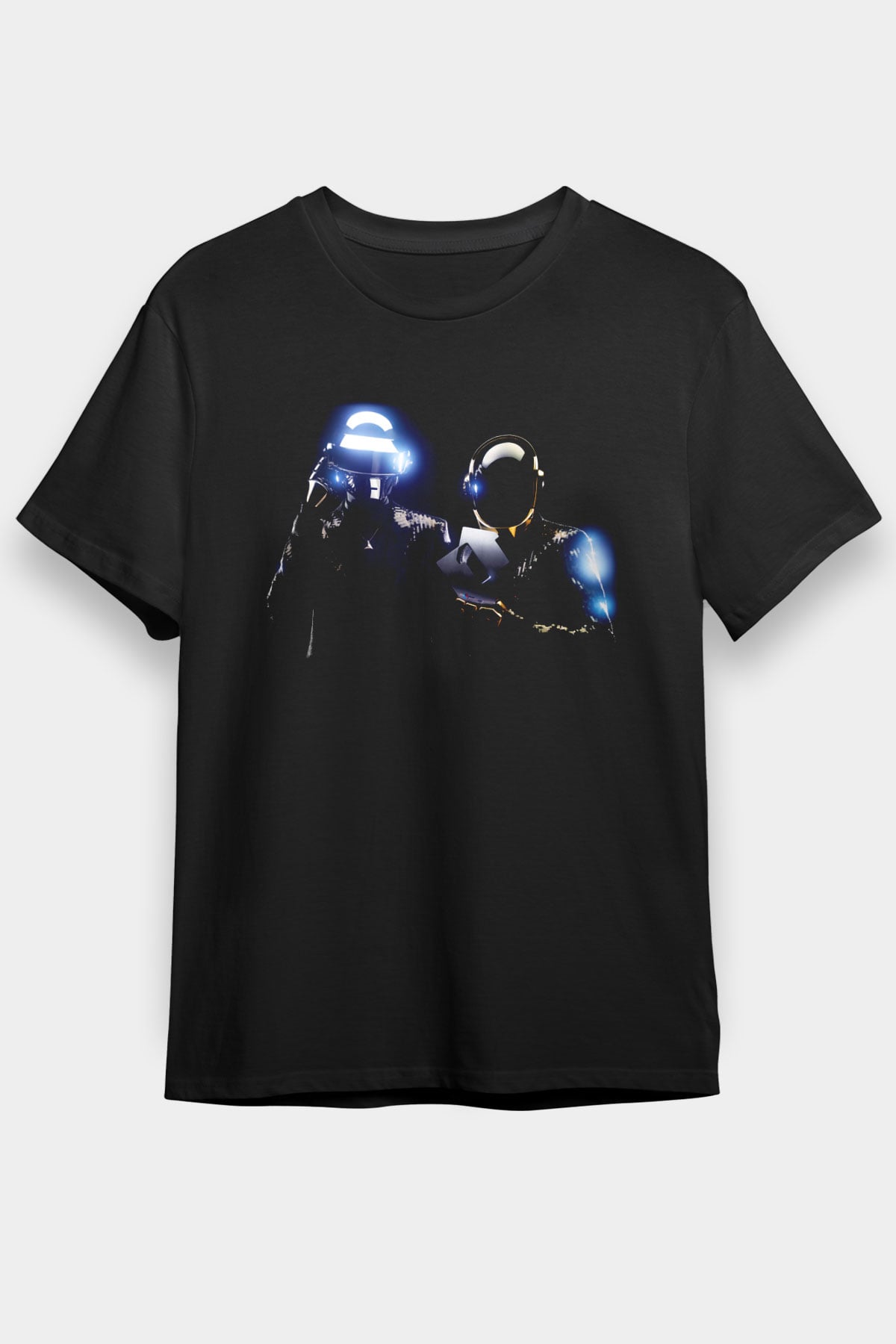 Daft Punk Siyah Unisex Tişört T-Shirt - TişörtFabrikası