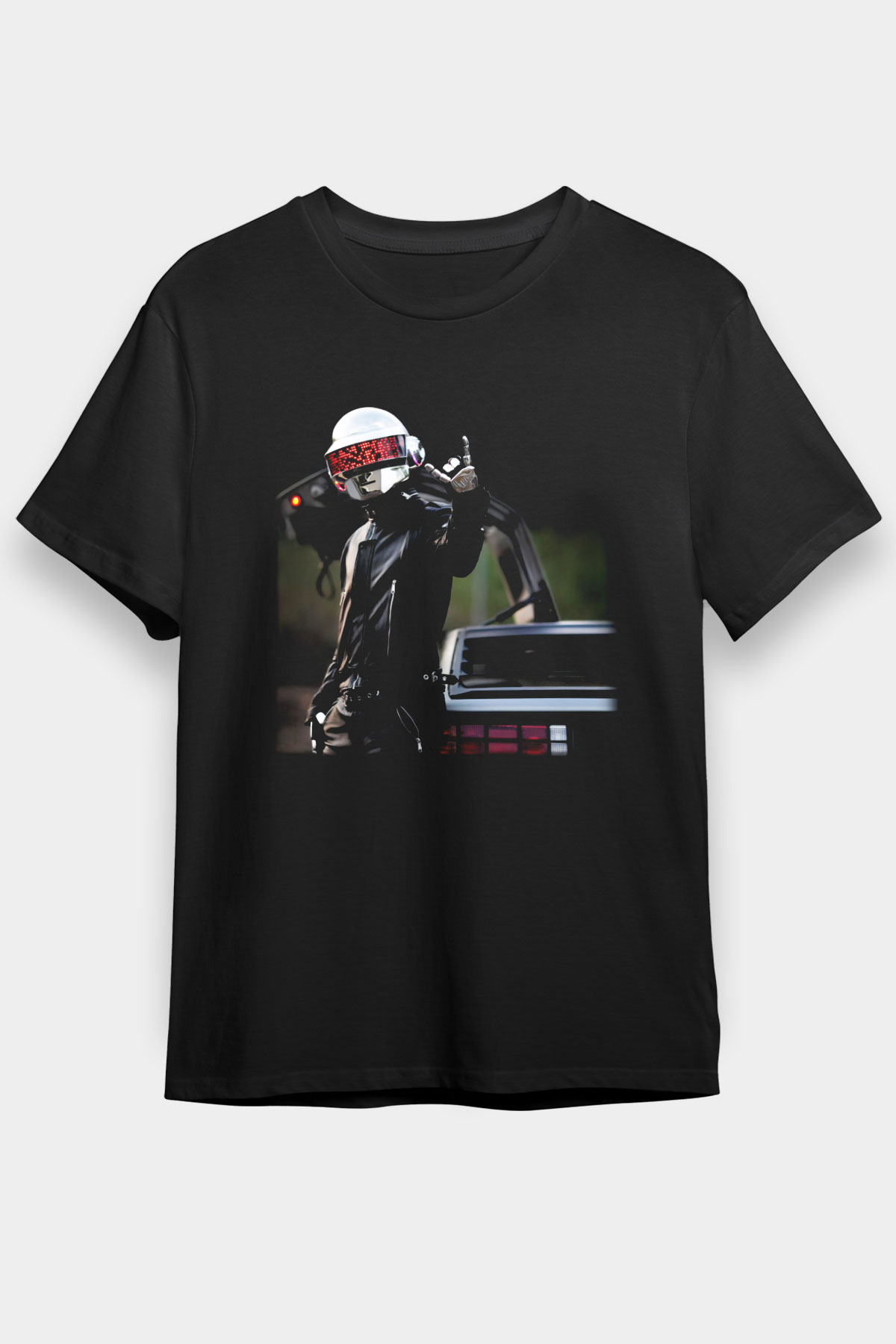 Daft Punk Siyah Unisex Tişört T-Shirt - TişörtFabrikası
