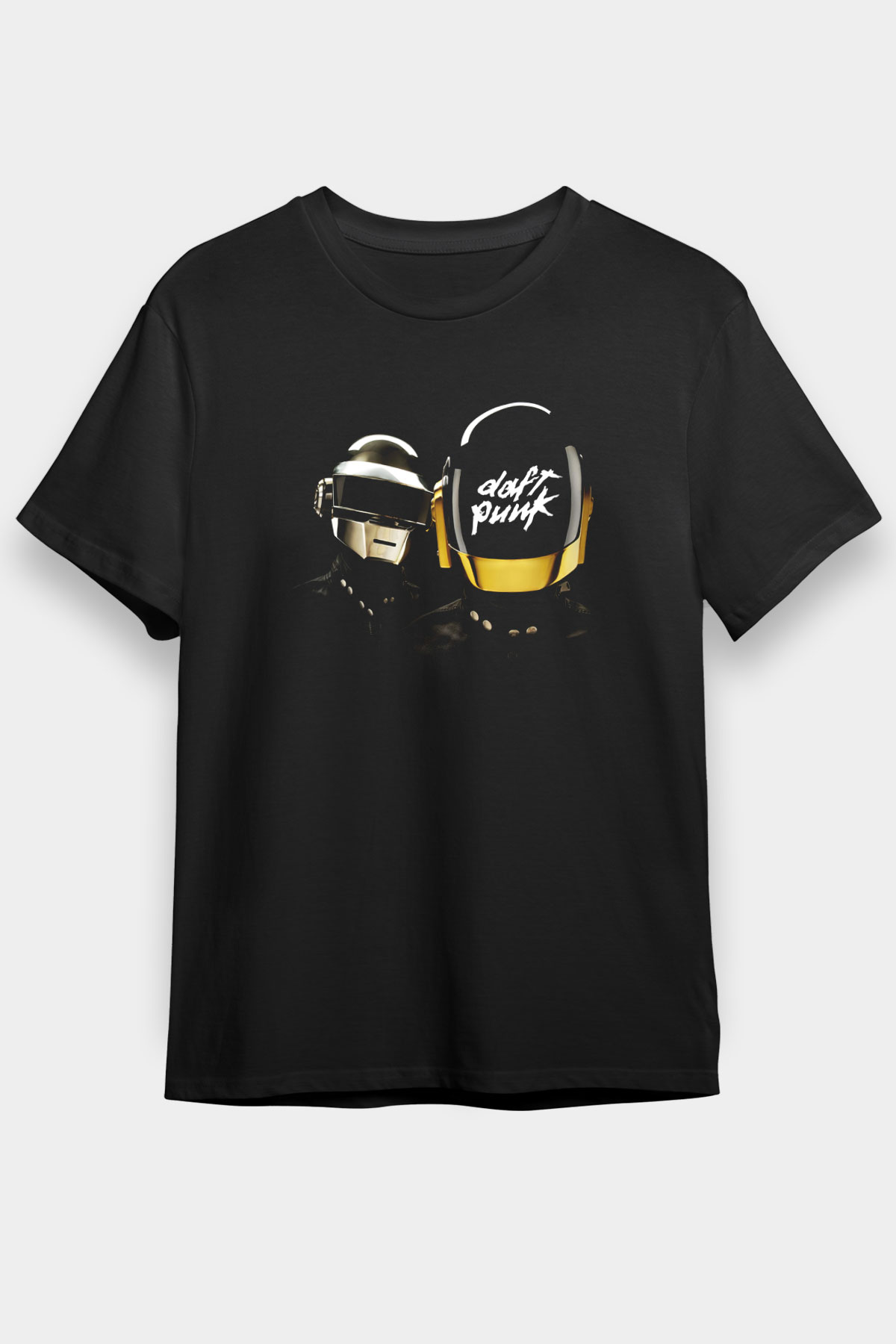 Daft Punk Siyah Unisex Tişört T-Shirt - TişörtFabrikası