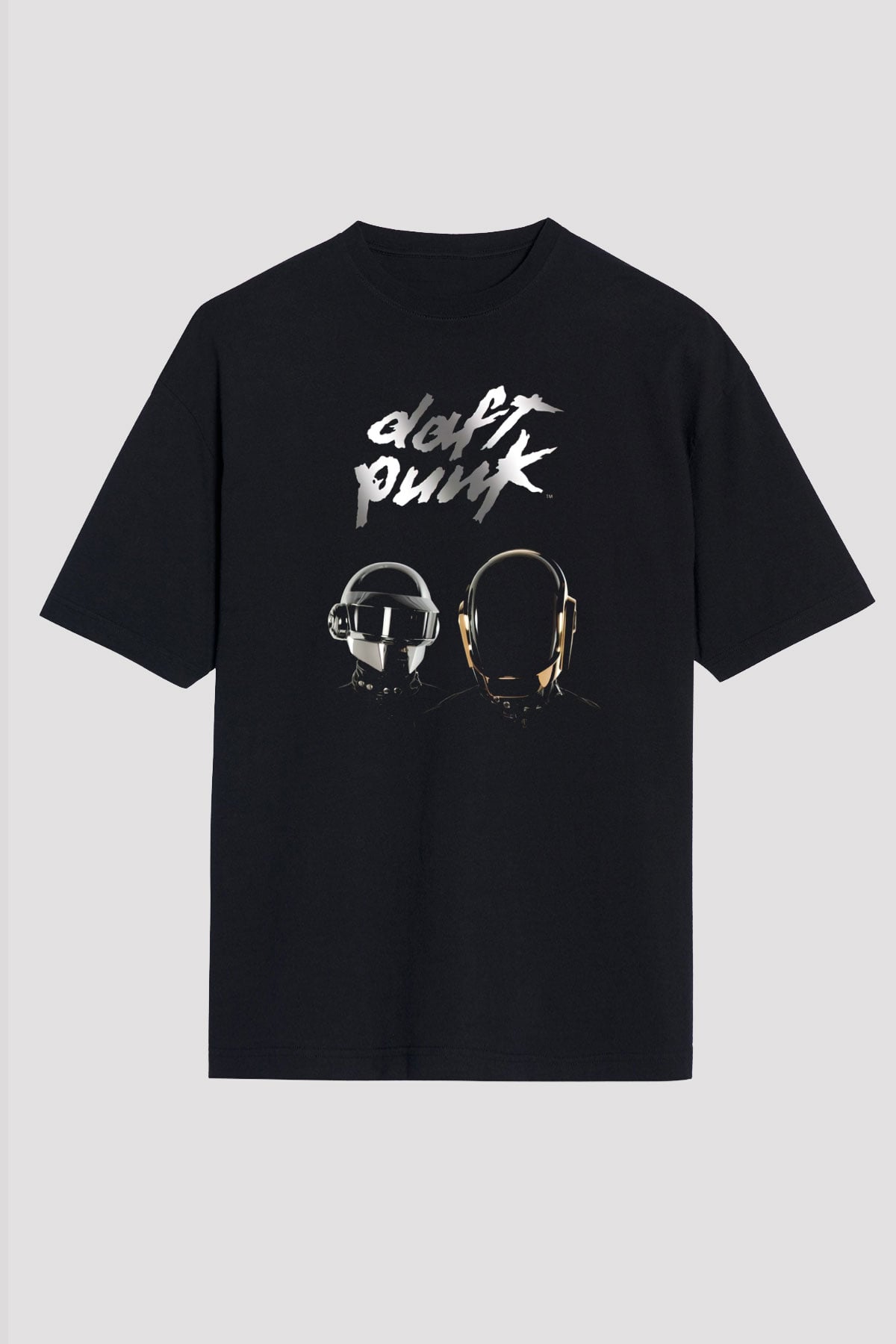 Daft Punk Siyah Unisex Tişört T-Shirt - TişörtFabrikası