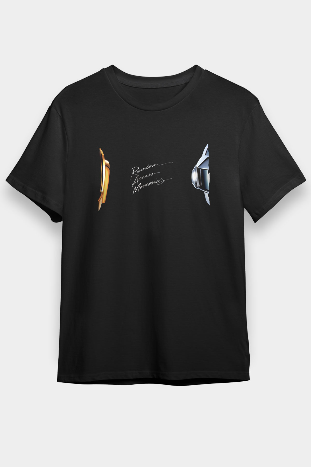 Daft Punk Siyah Unisex Tişört T-Shirt - TişörtFabrikası