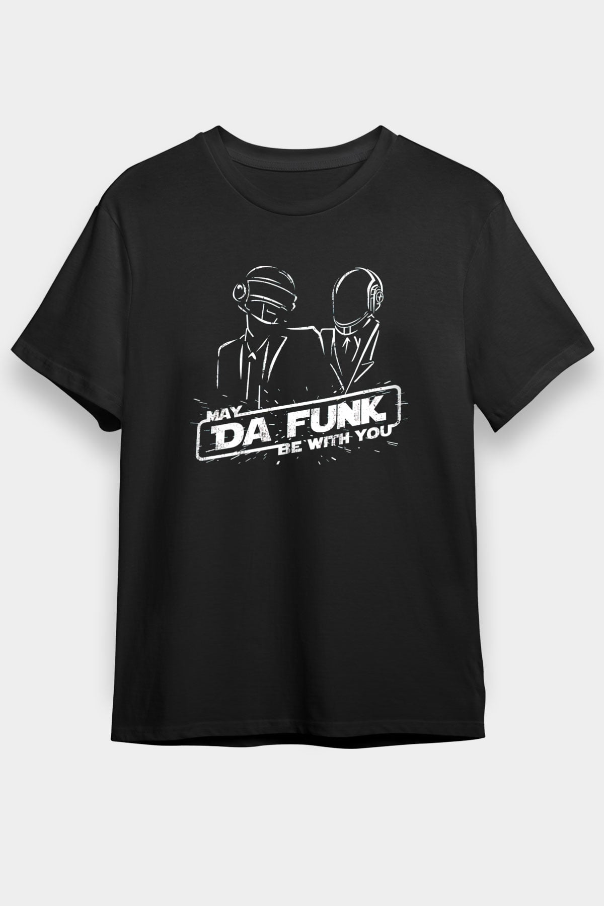 Daft Punk Siyah Unisex Tişört T-Shirt - TişörtFabrikası