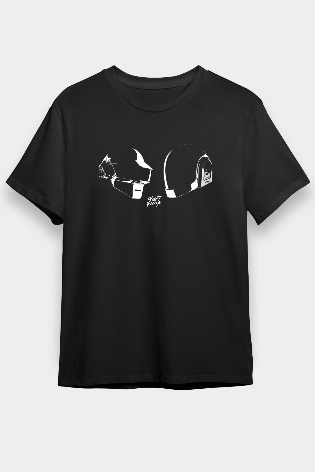 Daft Punk Siyah Unisex Tişört T-Shirt - TişörtFabrikası