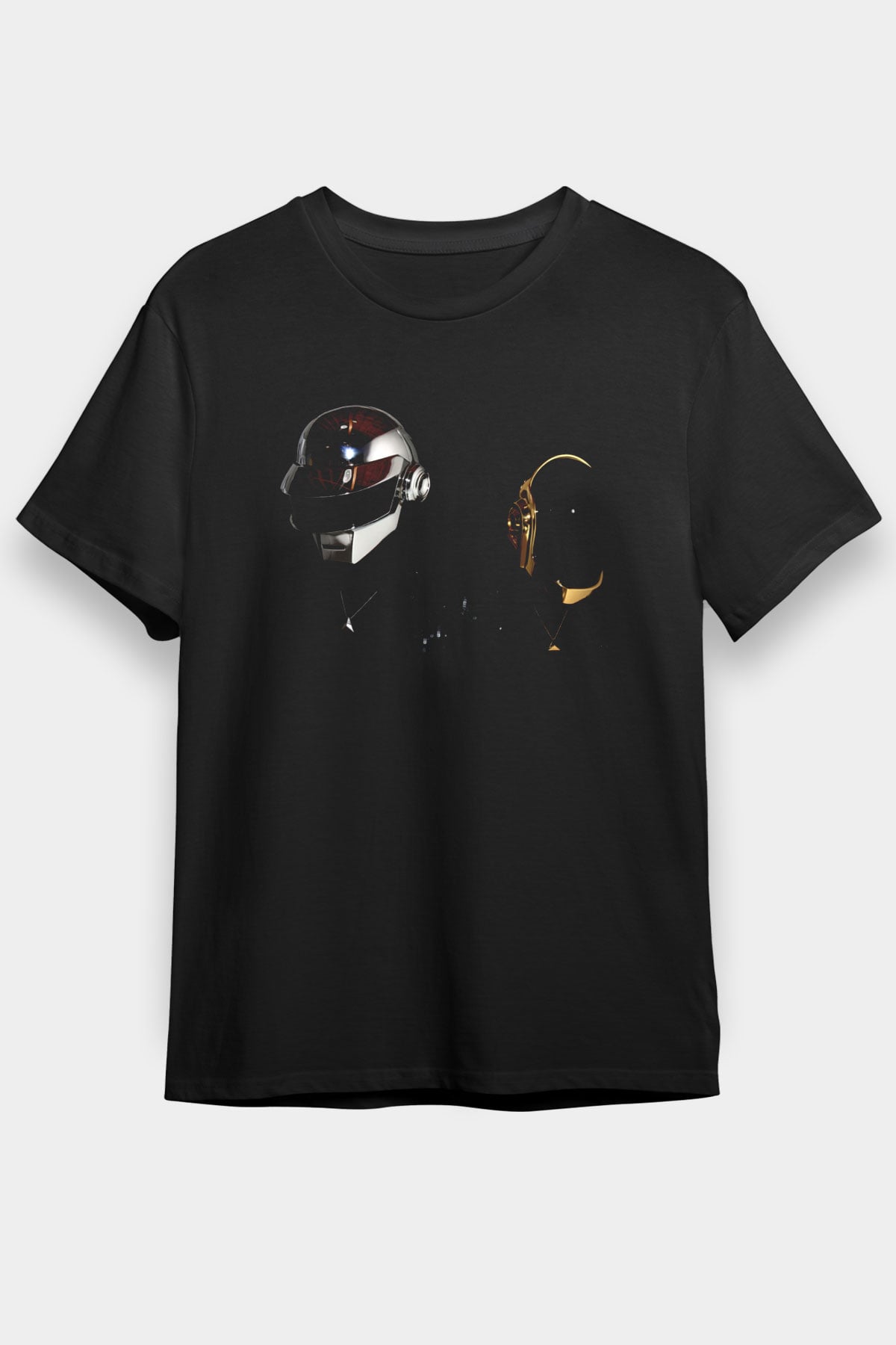 Daft Punk Siyah Unisex Tişört T-Shirt - TişörtFabrikası