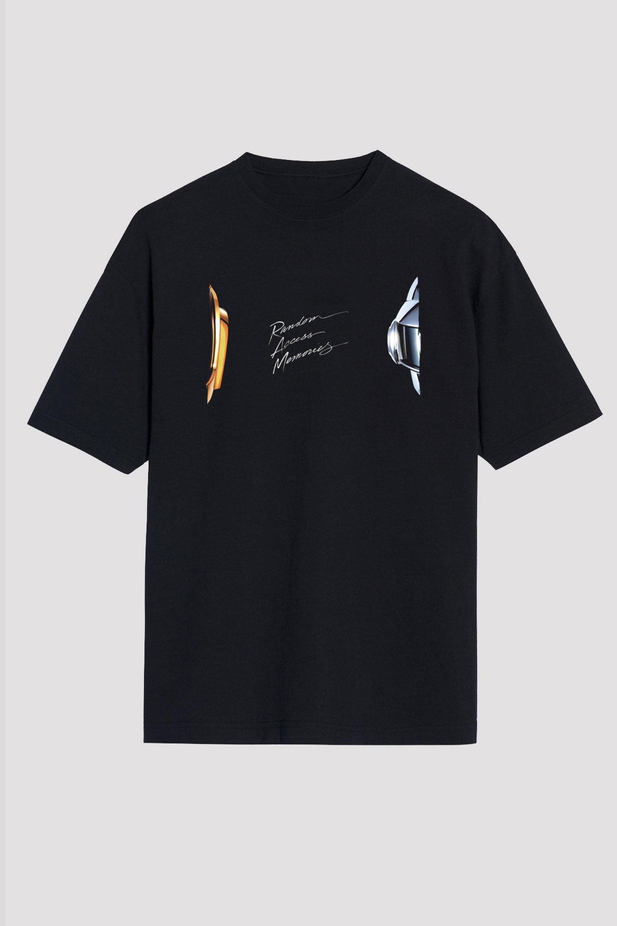 Daft Punk Siyah Unisex Tişört T-Shirt - TişörtFabrikası