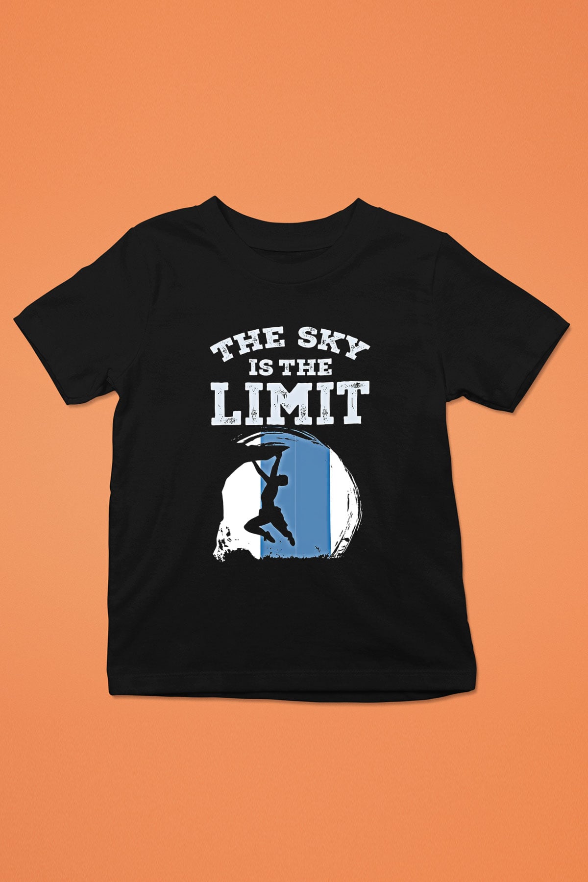 Dağcılık - Mountaineering Baskılı Unisex Siyah Çocuk Tİşörtü - Tshirt